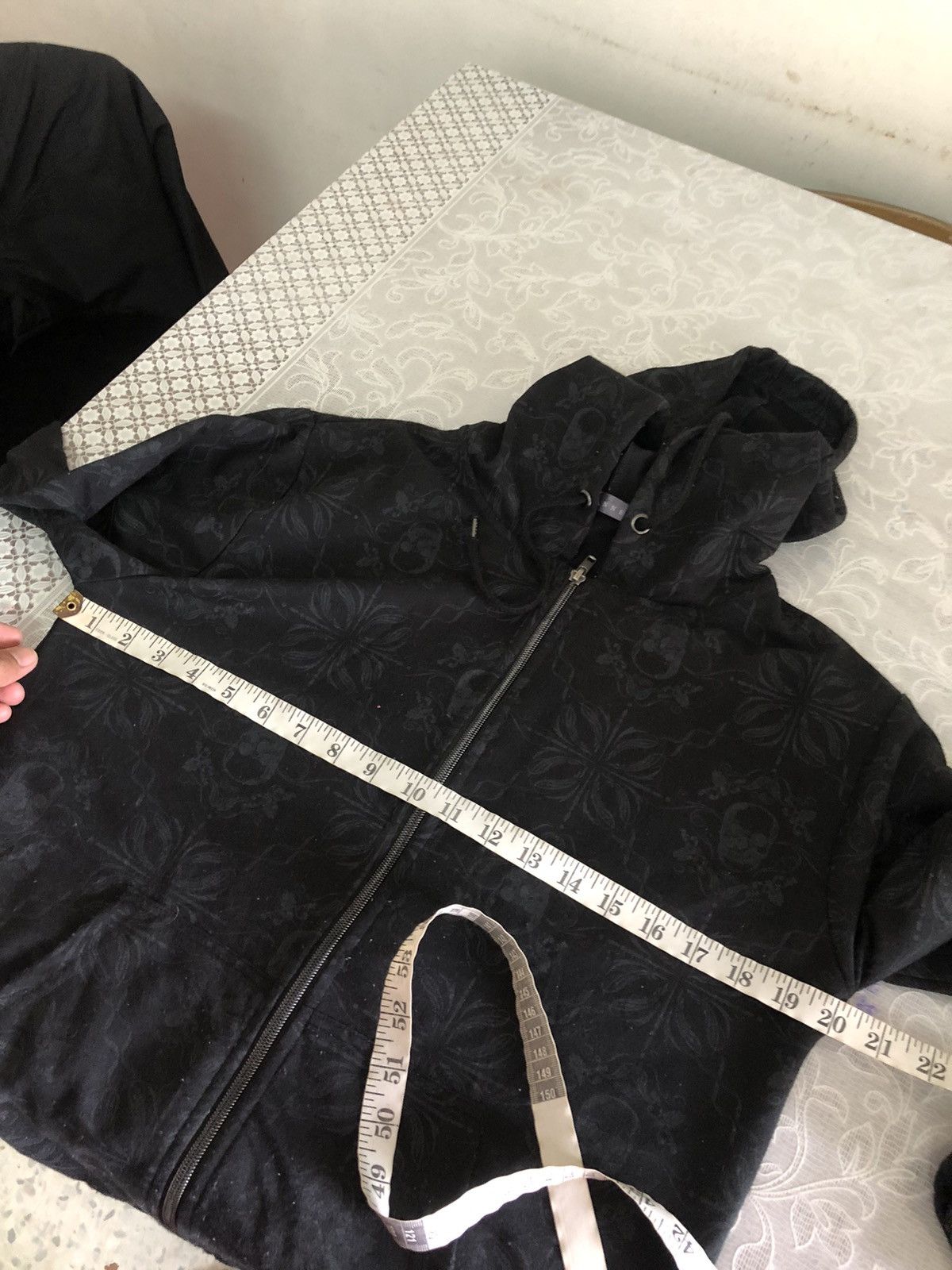 Nice🔥 Gwanner Full Print Skull Bondage Punk Hoodie
