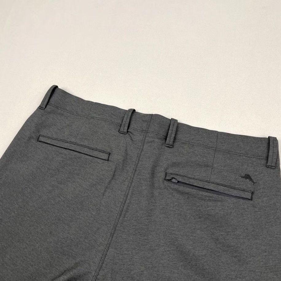 Tommy Bahama Tommy Bahama On Par Chino Pants Mens 36 x 32 Gray IslandZone Flat Front Golf Prep Regular Straight Pocket 5-Pocket Style Boy/Gentlemen Size US 36 / EU 52 - 3 Thumbnail