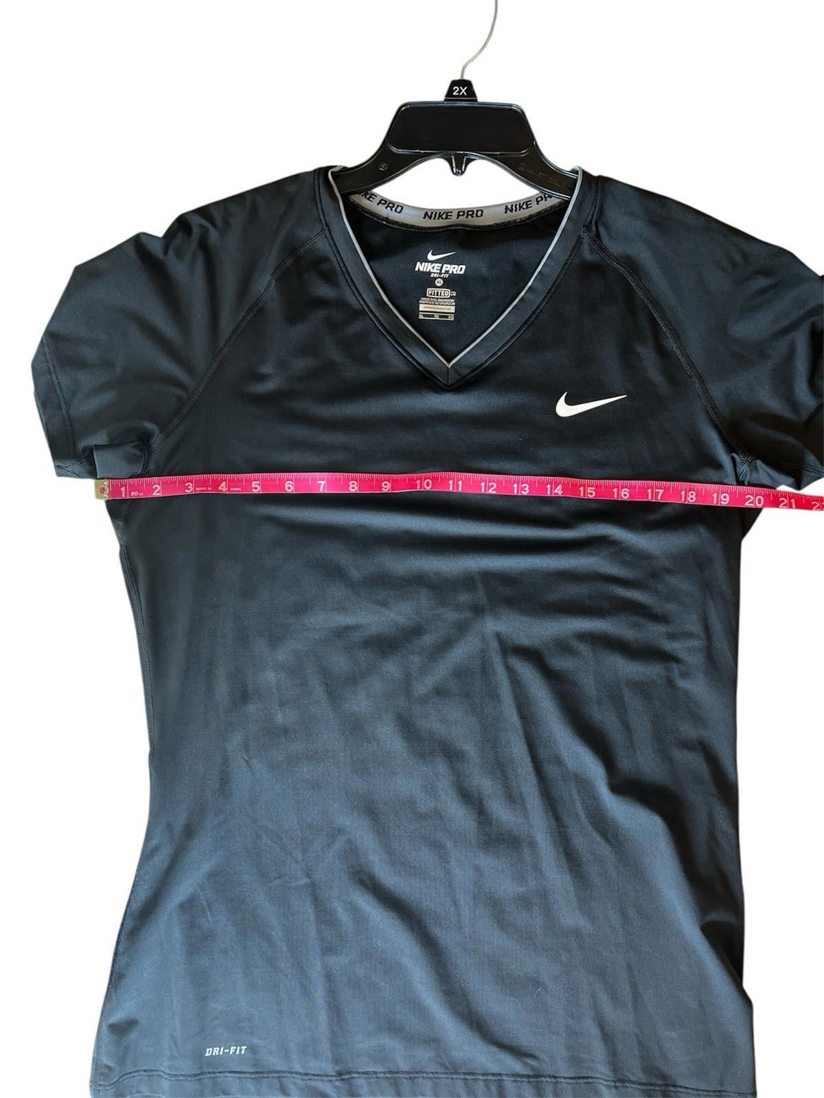 Nike Nike Pro Size Small XL Black Athletic DRI-FIT Short Sleeve Size XL / US 12-14 / IT 48-50 - 4 Thumbnail