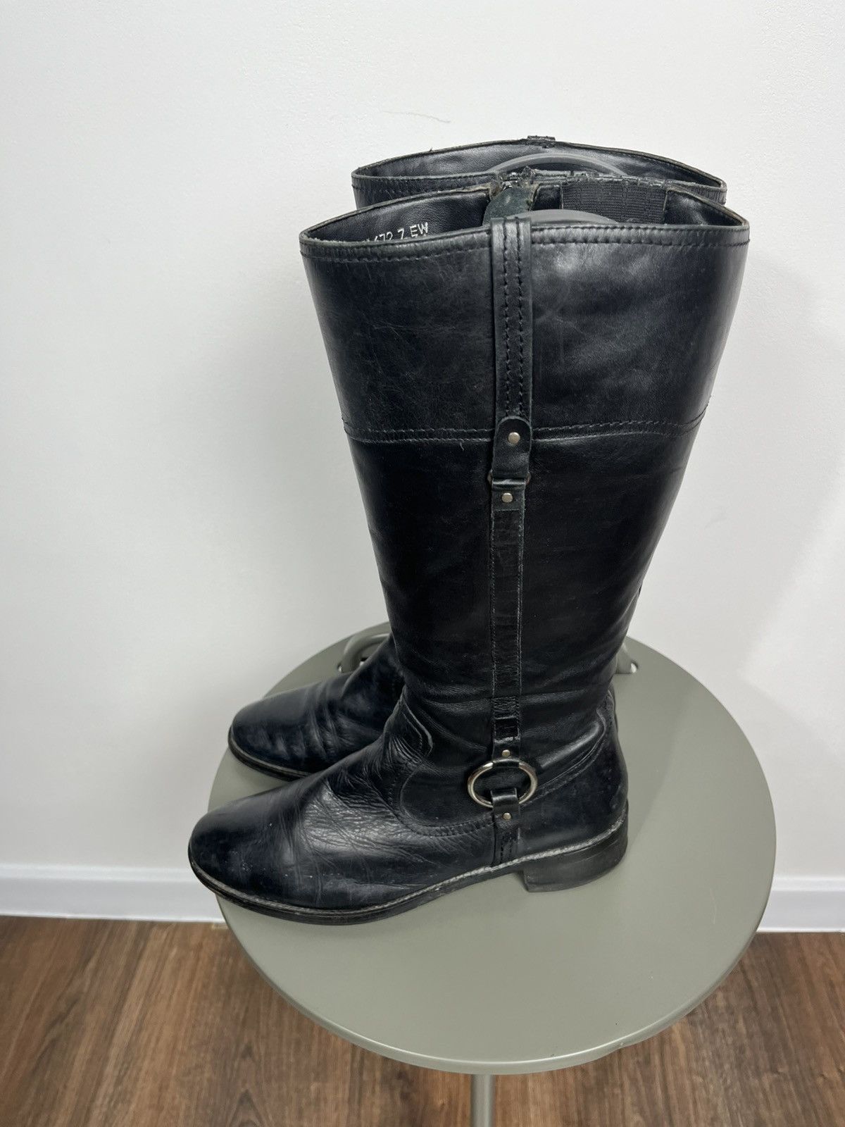 Cowboy Equipment Women’s Black Leather Cowboy Riding Boots US 10 Size US 10 / IT 40 - 7 Thumbnail