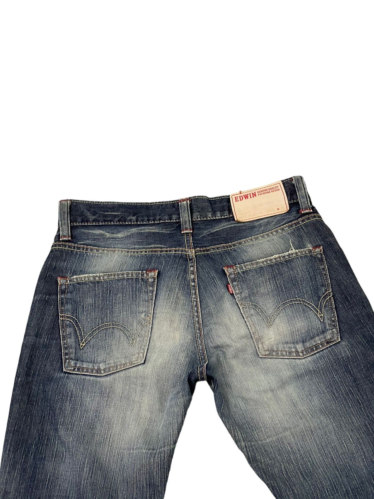 Edwin Distress Slim Jeans Edwin Japan Mud Wash Faded 8🟦2 Size US 30 / EU 46 - 15 Thumbnail
