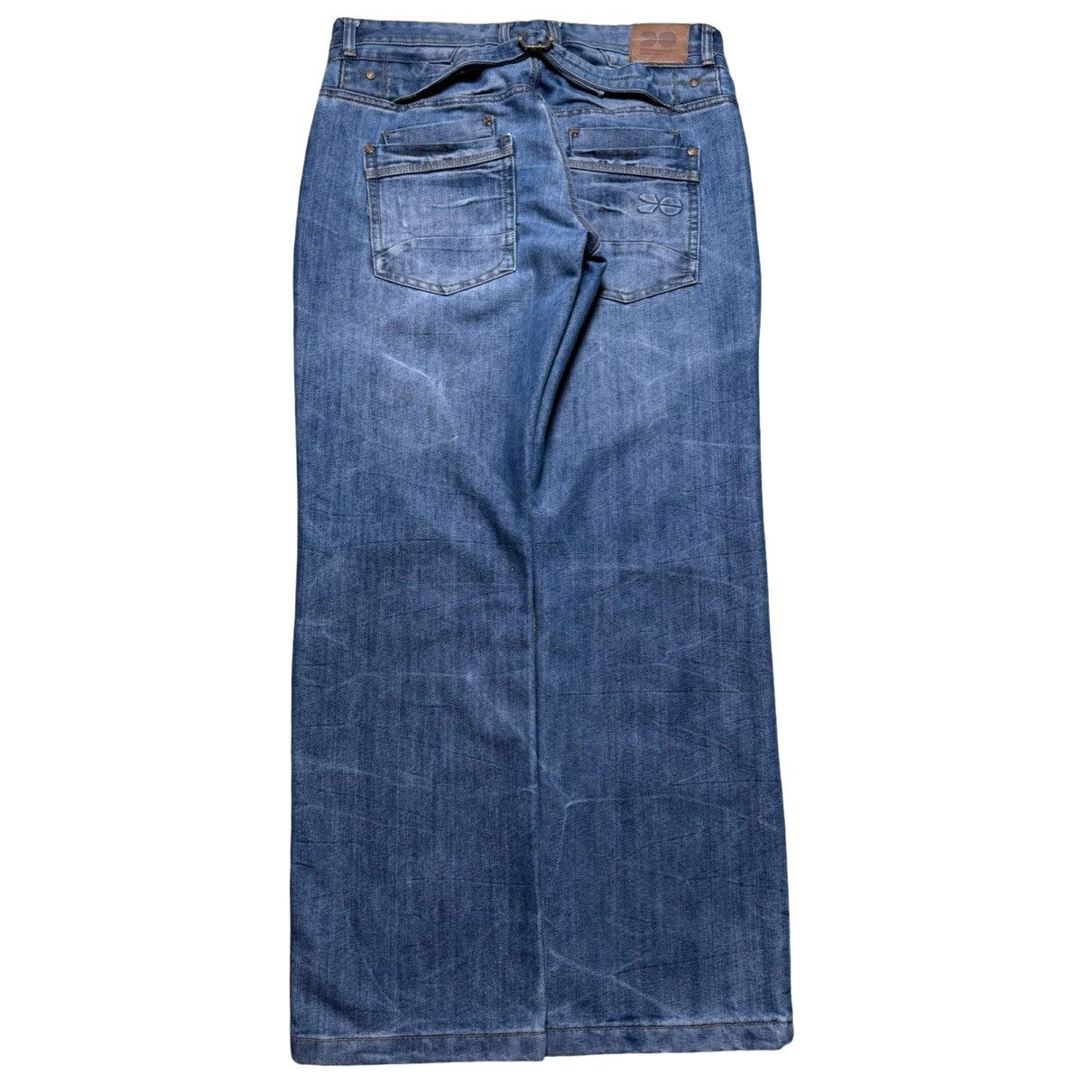 Other Y2K Crosshatch Buckle Back Light Wash Denim Jeans Relaxed 32 Size US 32 / EU 48 - 1 Thumbnail