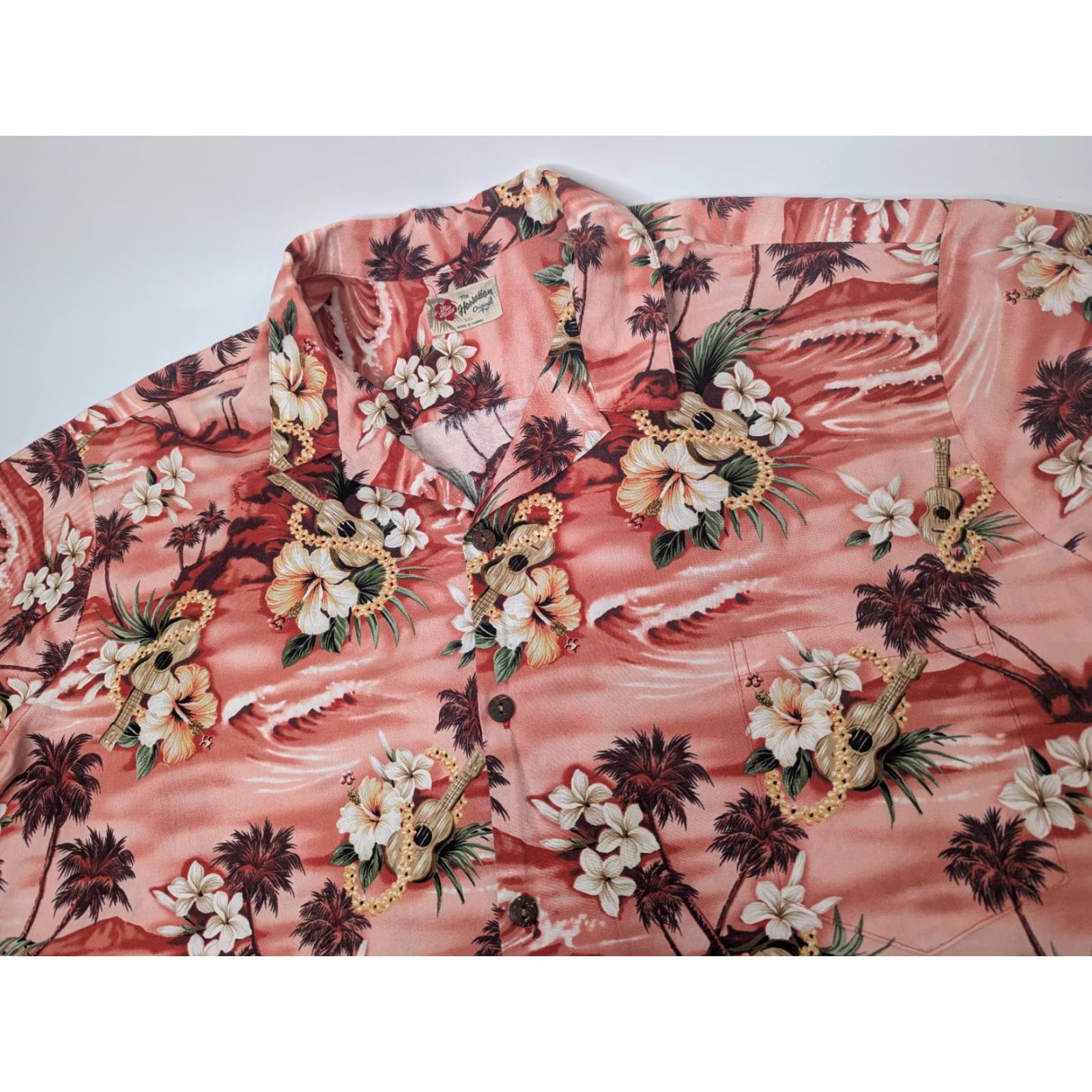 Hilo Hattie VINTAGE Hilo Hattie Hawaiian Shirt Mens 5XL Pink Floral Short Sleeve Button-Up Beach Surf Camp Mens Size US XXL / EU 58 / 5 - 5 Thumbnail