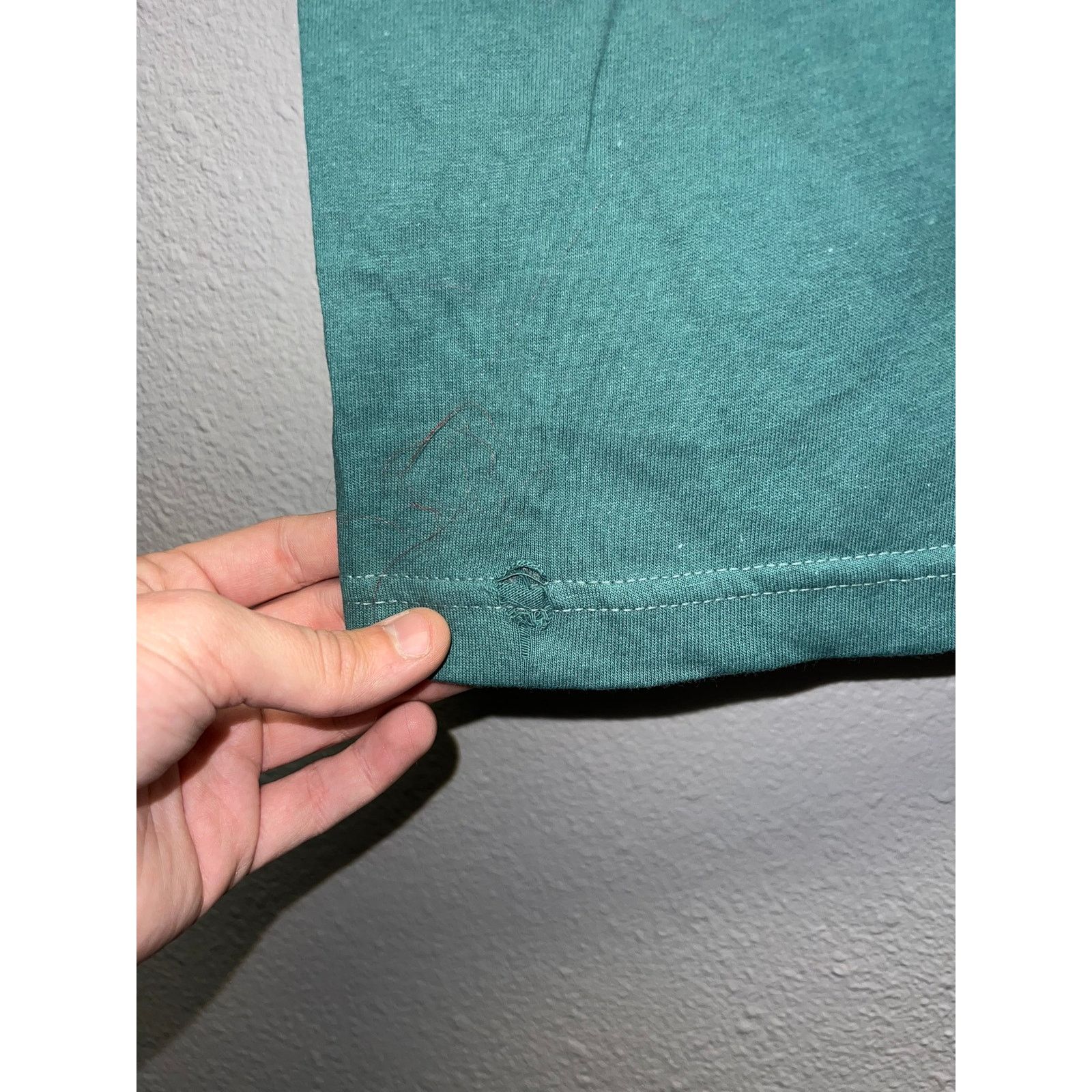 Vintage 90s Vintage Wild West Green Short Sleeve Blank Shirt HOLE M Size US M / EU 48-50 / 2 - 5 Thumbnail