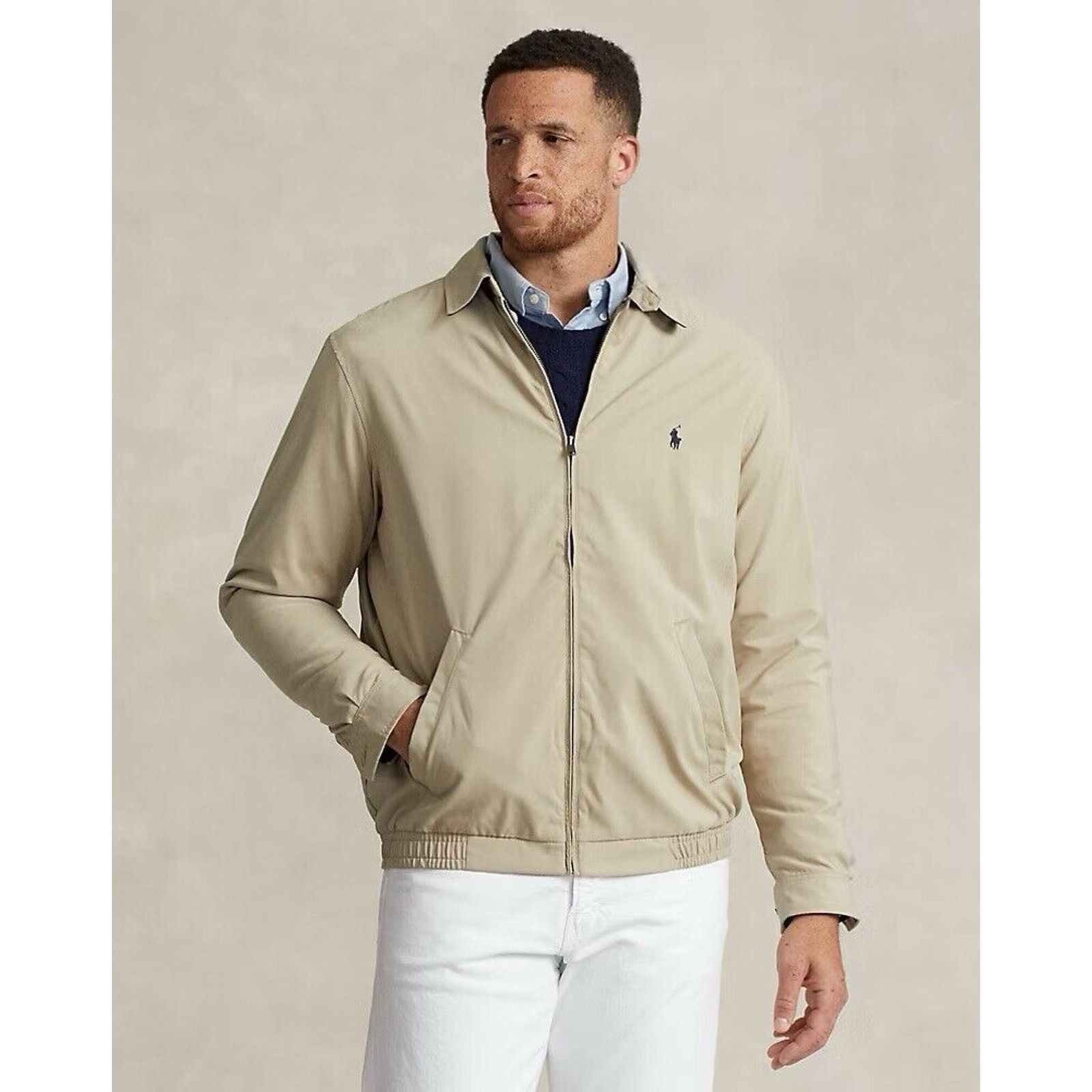 Polo Ralph Lauren NEW Polo Ralph Lauren Men’s Windbreaker Jacket Khaki Large Size US L / EU 52-54 / 3 - 2 Thumbnail