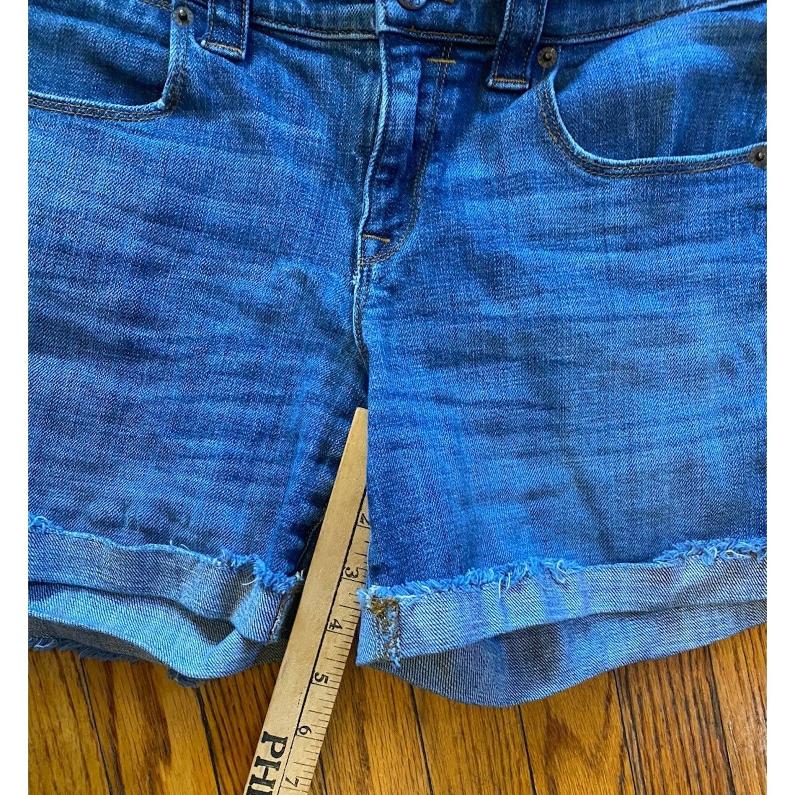 J.Crew J. Crew High Rise Stretch Denim Jean Shorts Women’s 29 Size 29" - 6 Thumbnail