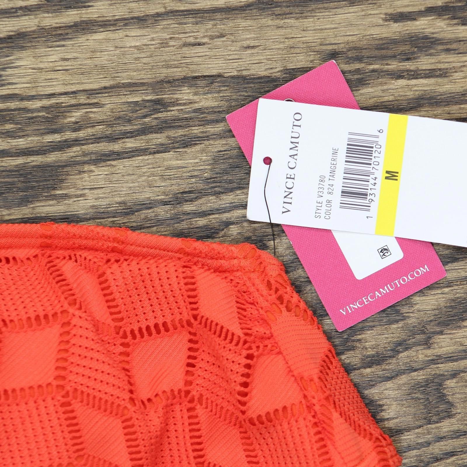 Vince Camuto Nwt Vince Camuto Ring Bikini Top V33780 Tangerine Orange M Size ONE SIZE - 4 Thumbnail