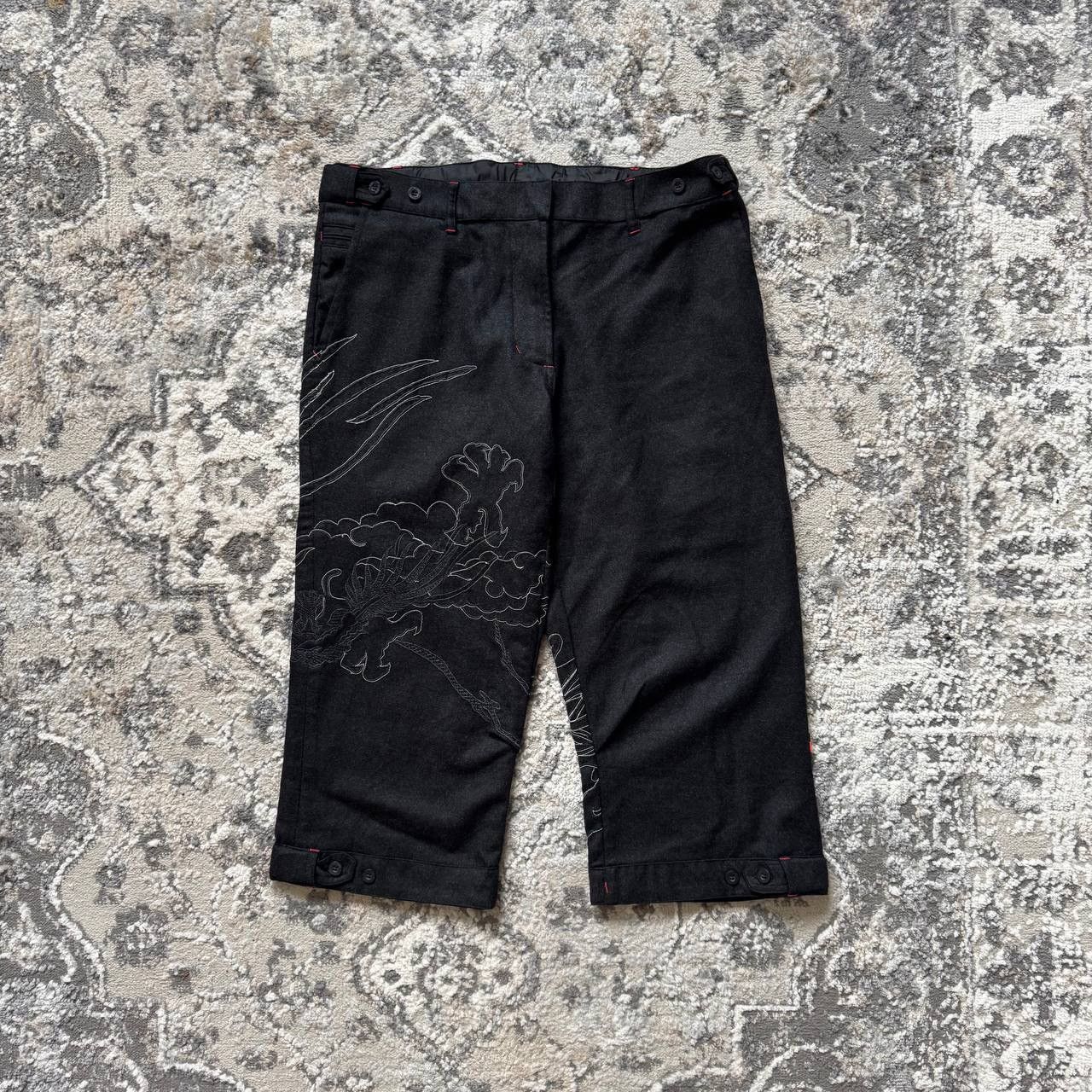 Maharishi Maharishi Wool Flannel Capri Dragon Embroidery 3M Pants Size 29" - 5 Thumbnail