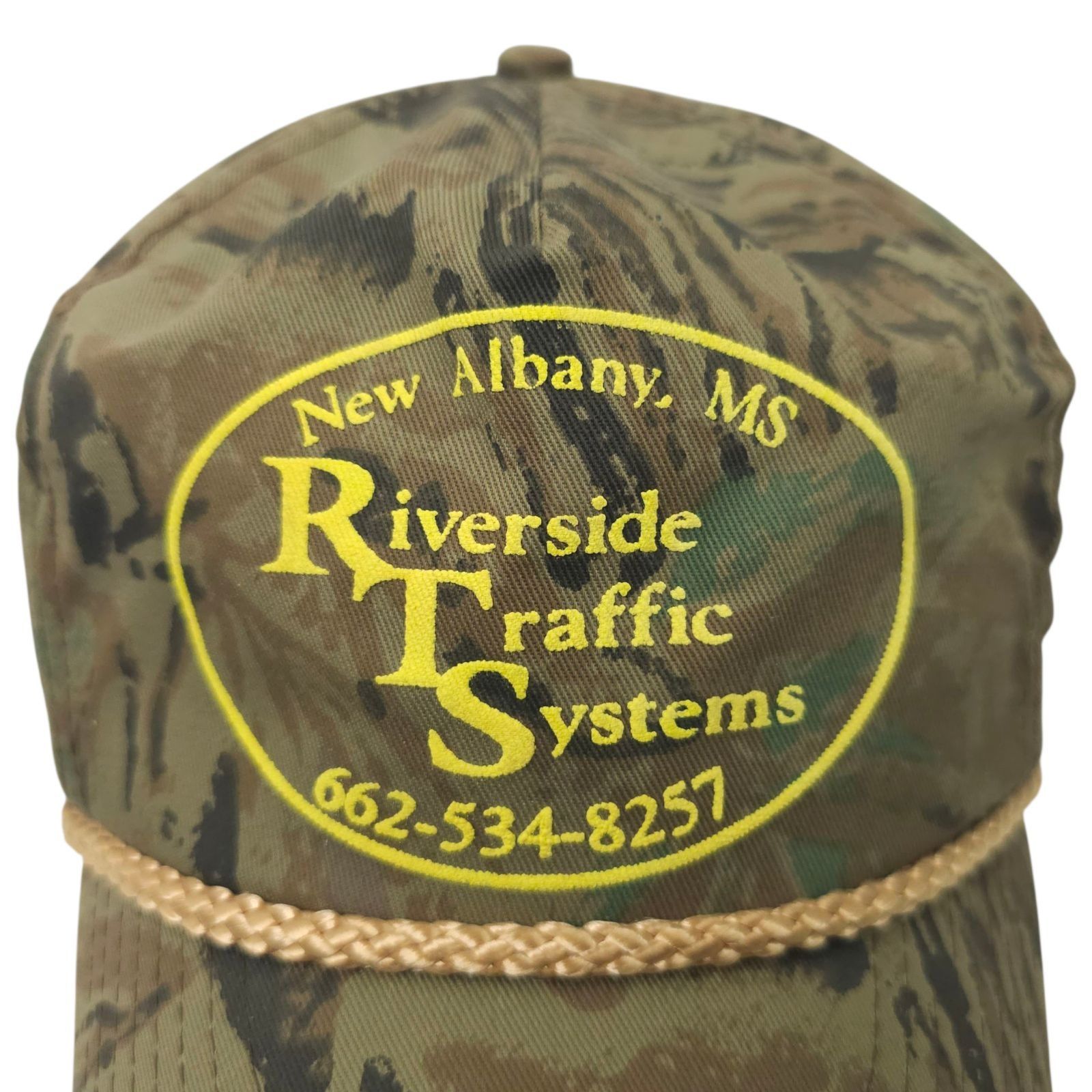 Other Riverside Traffic Systems Camo Rope Snapback Cap Trucker Hat Size ONE SIZE - 7 Thumbnail