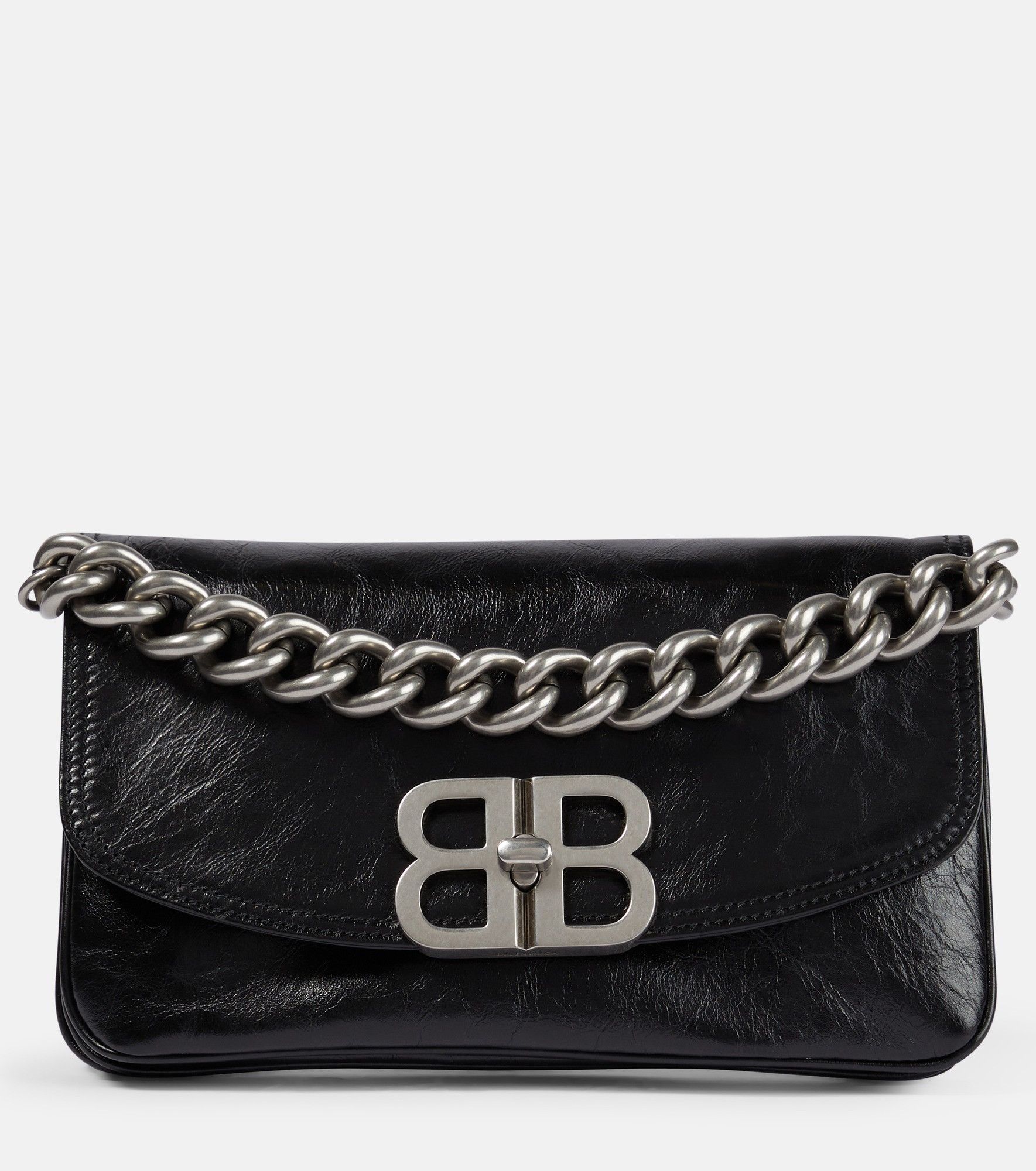 Balenciaga o1srvl11e1025 Size: OS / BB Soft Flap Bag Small in Black Size ONE SIZE - 1 Thumbnail