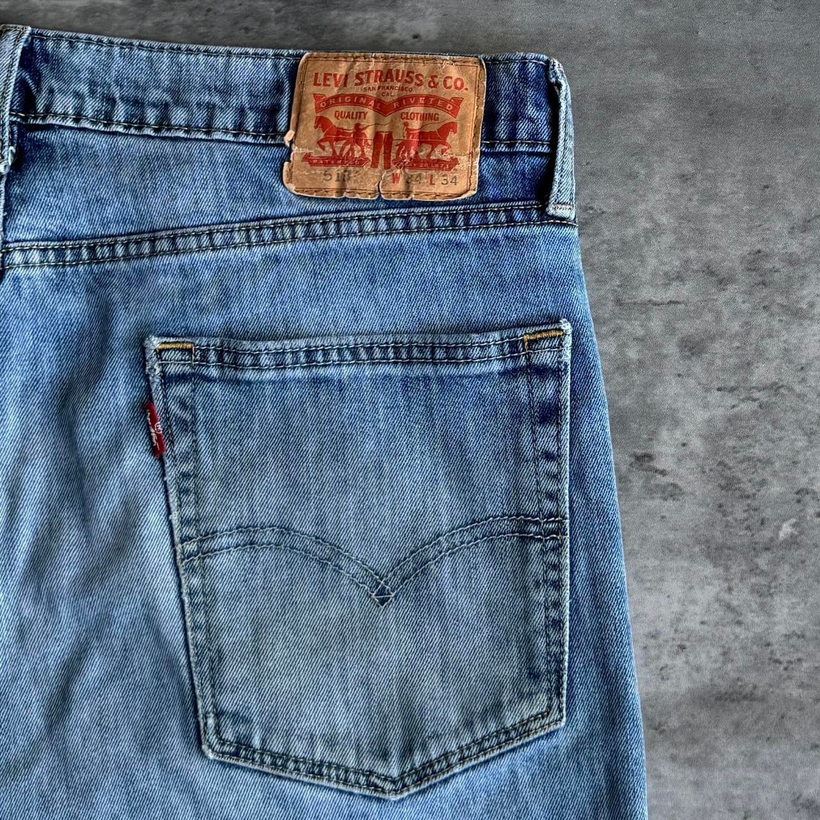 Levi's × Levi's Vintage Clothing × Vintage Crazy Vintage Y2K Levi’s 513 Essential Slim Fit Denim Jeans Size US 34 / EU 50 - 3 Thumbnail