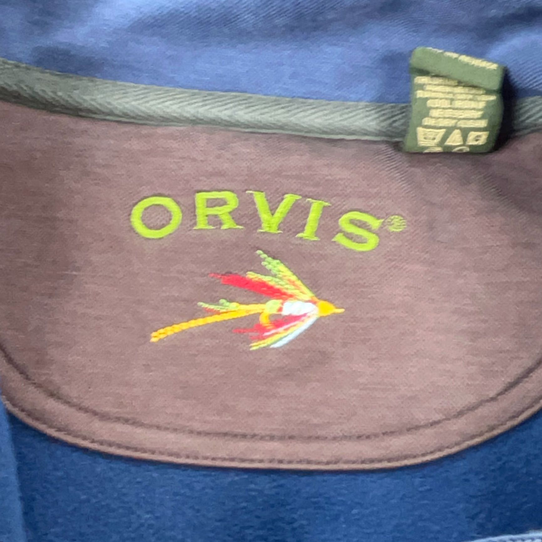 Orvis Orvis Sweater Men Large Blue Pullover Fleece 1/4 Zip Knit Pattern Solid Logo Embroidered Casual Size US L / EU 52-54 / 3 - 7 Thumbnail