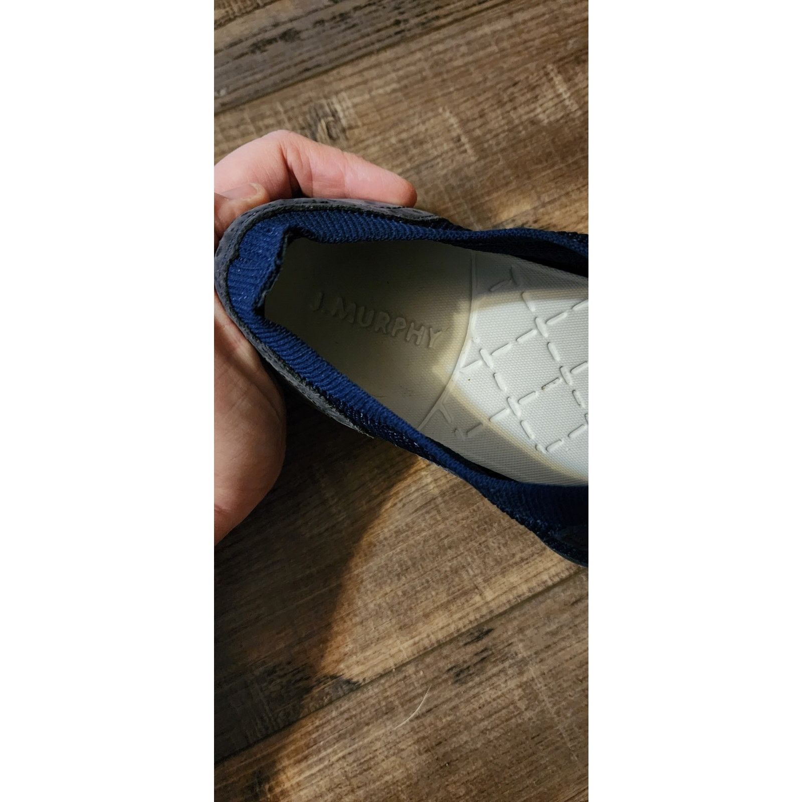 Johnston & Murphy J. Murphy Mens Blue Suede Shoes. Size 9.5. Sh1 Size US 9.5 / EU 42-43 - 5 Thumbnail