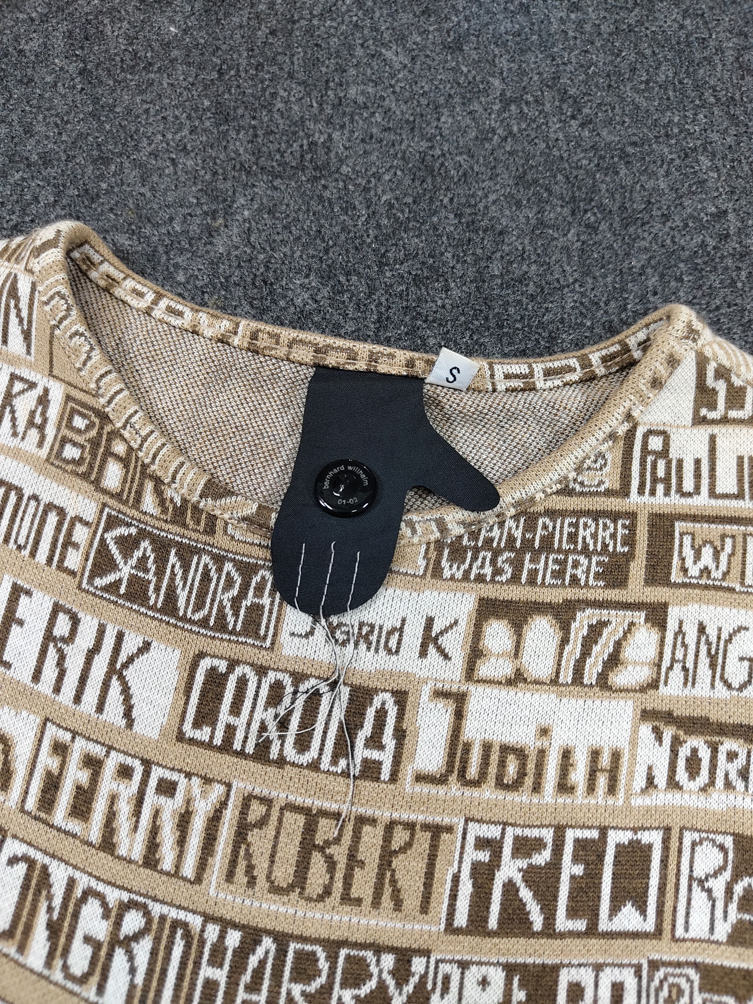 Bernhard Willhelm 2000s Bernhard Willhelm-Archived AOP Typography Batwing Knit Size S / US 4 / IT 40 - 9 Thumbnail