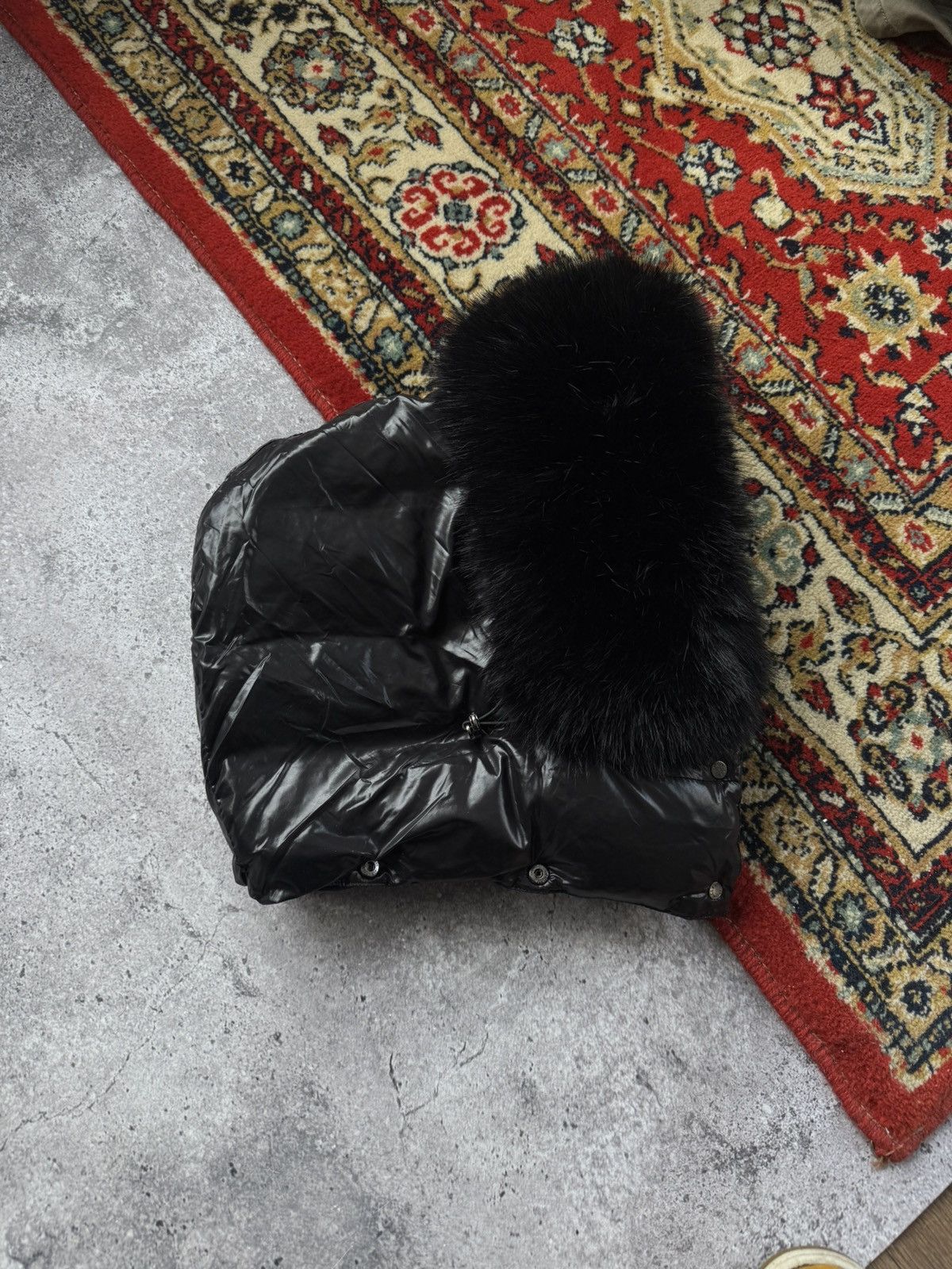 Moncler Moncler fur hood black puffer Size ONE SIZE - 3 Thumbnail