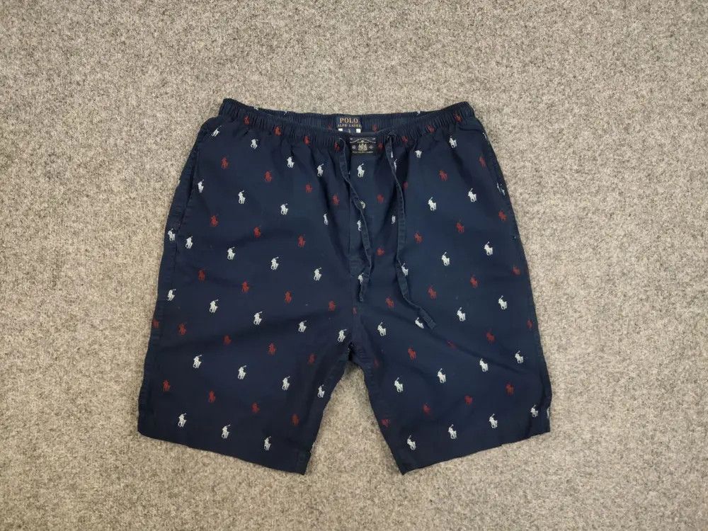 Polo Ralph Lauren Vintage Polo Ralph Lauren Light Blue Monogram Logo Shorts Size US 32 / EU 48 - 4 Thumbnail