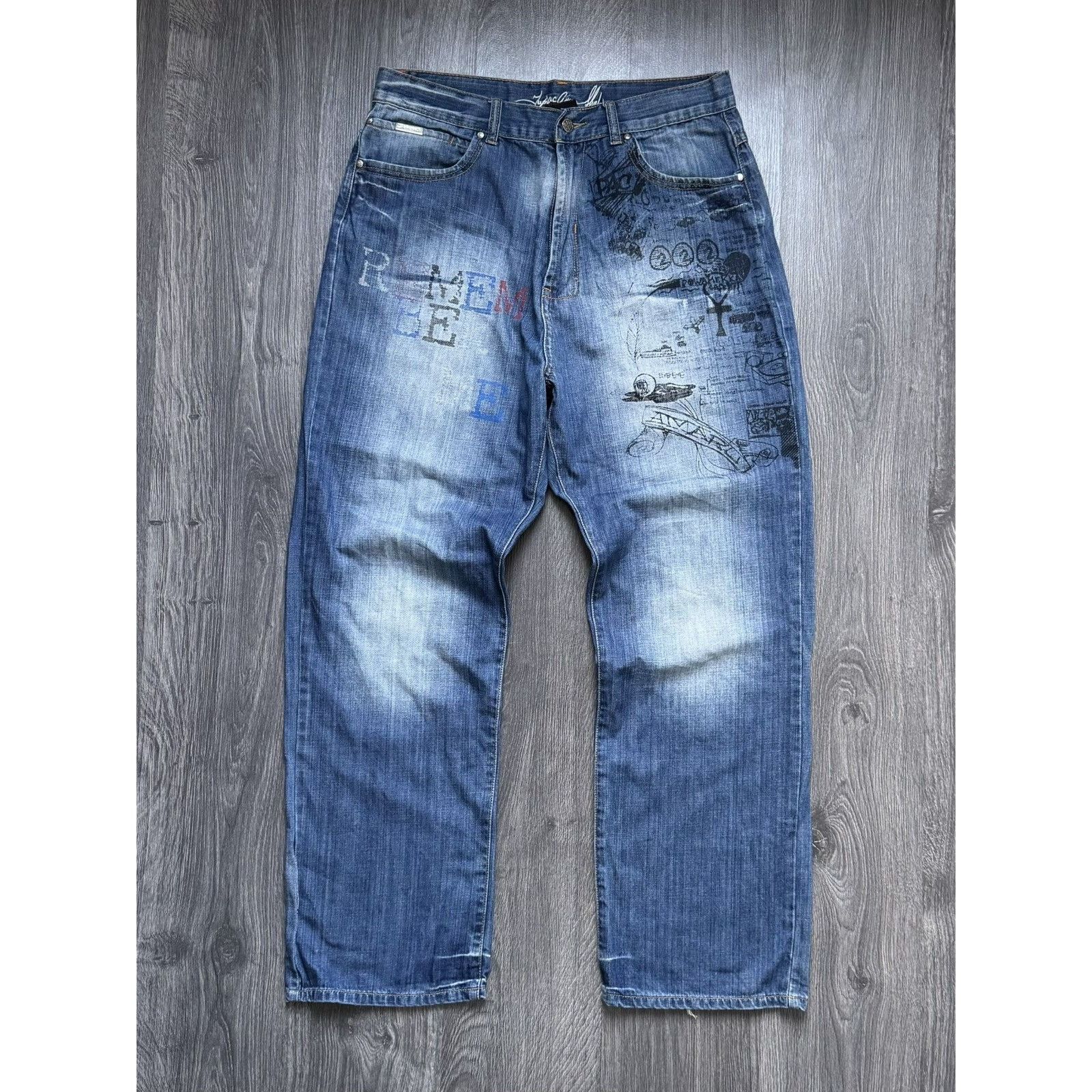 Makaveli × Vintage Crazy Vintage Y2K Makaveli Jeans Baggy Skater Size US 34 / EU 50 - 2 Thumbnail