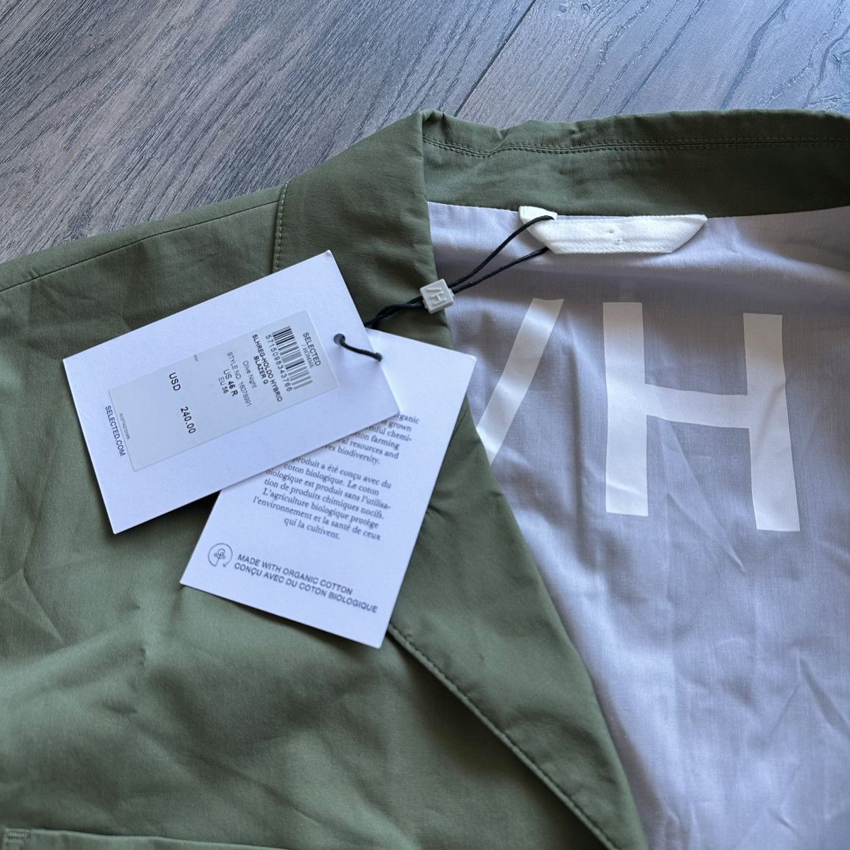 Selected Homme Selected Homme Mens Holdo Hybrid Blazer in Olive Night Size 46R - 3 Thumbnail