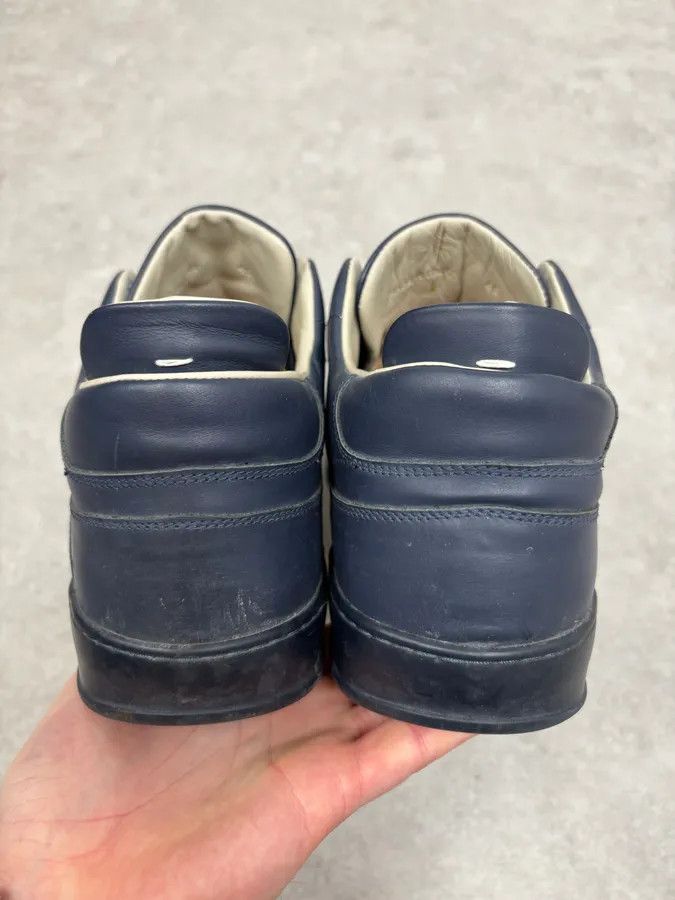 Maison Margiela Maison Margiela Navy Leather Sneakers Size US 12 / EU 45 - 6 Thumbnail