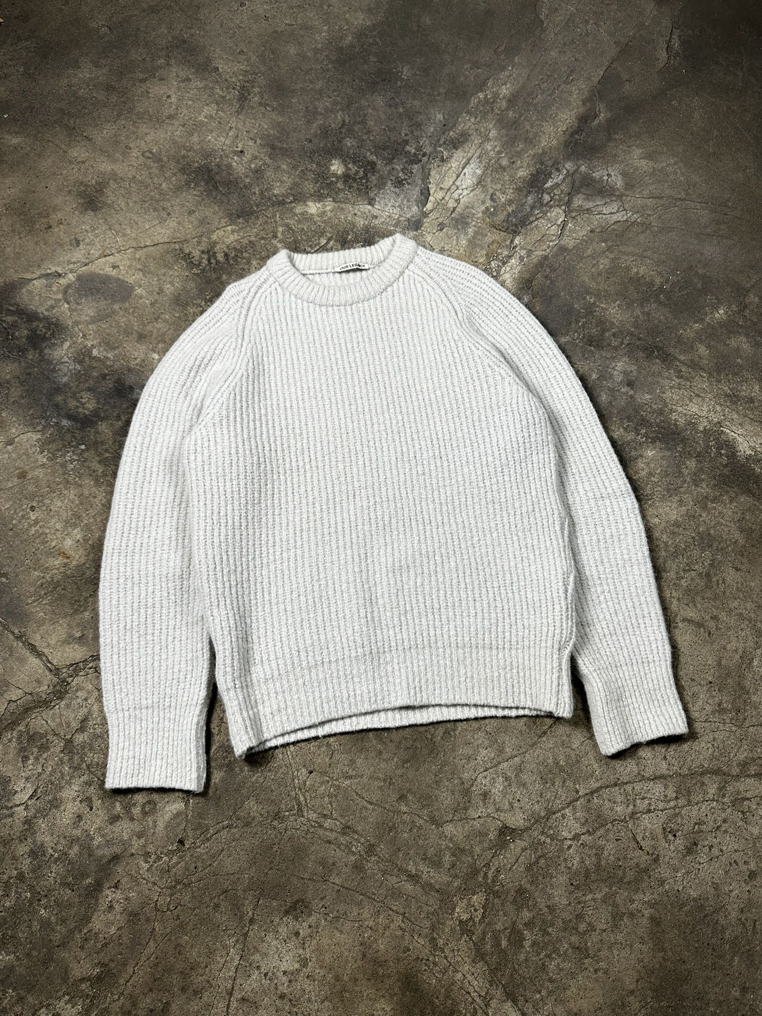 Our Legacy Our Legacy Wool Knit Heavy Chunk Raglan Sweater Size US L / EU 52-54 / 3 - 1 Thumbnail