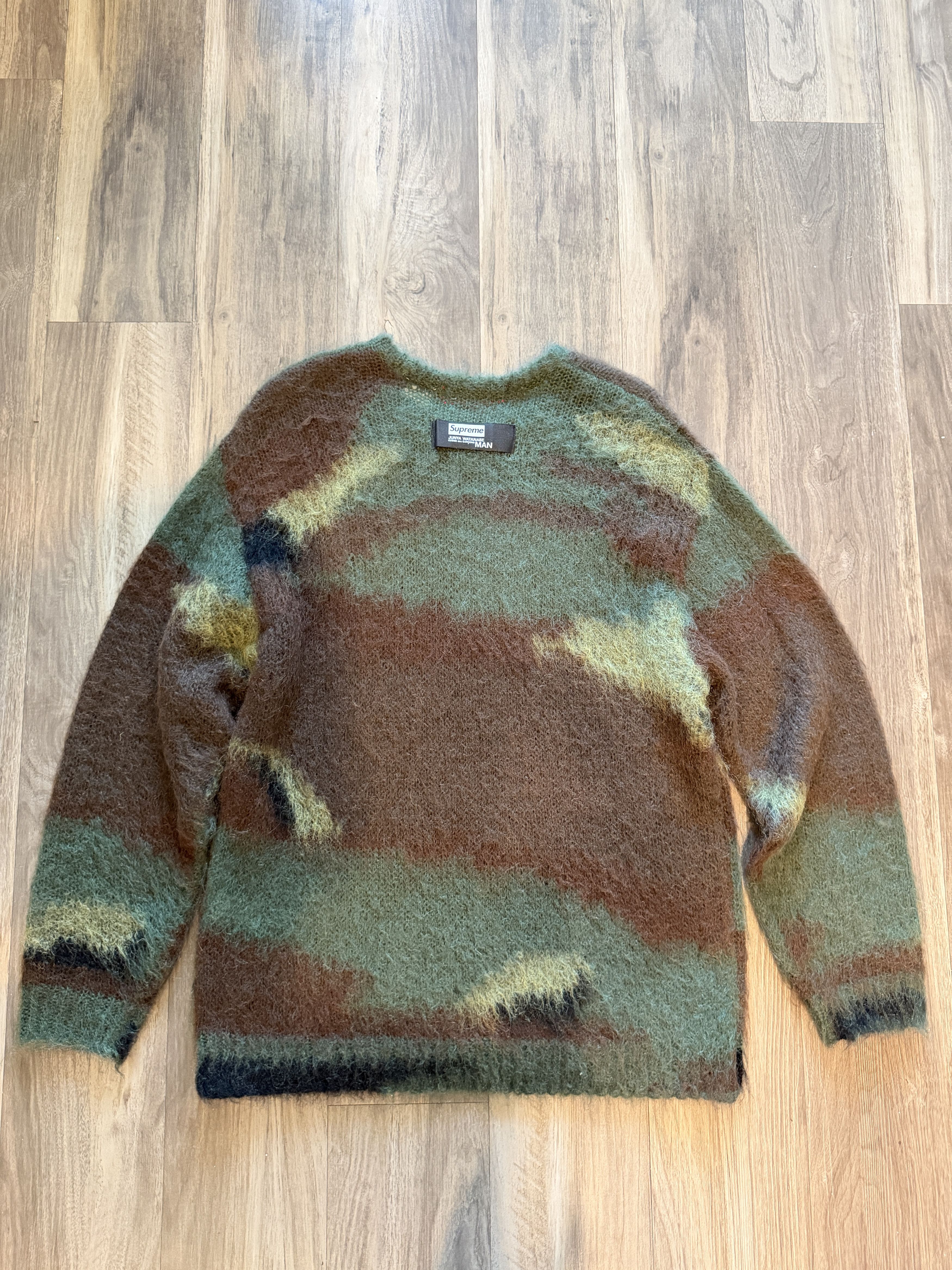 Junya Watanabe × Supreme Supreme CdG Junya Brushed Camo Sweater Size US M / EU 48-50 / 2 - 2 Thumbnail