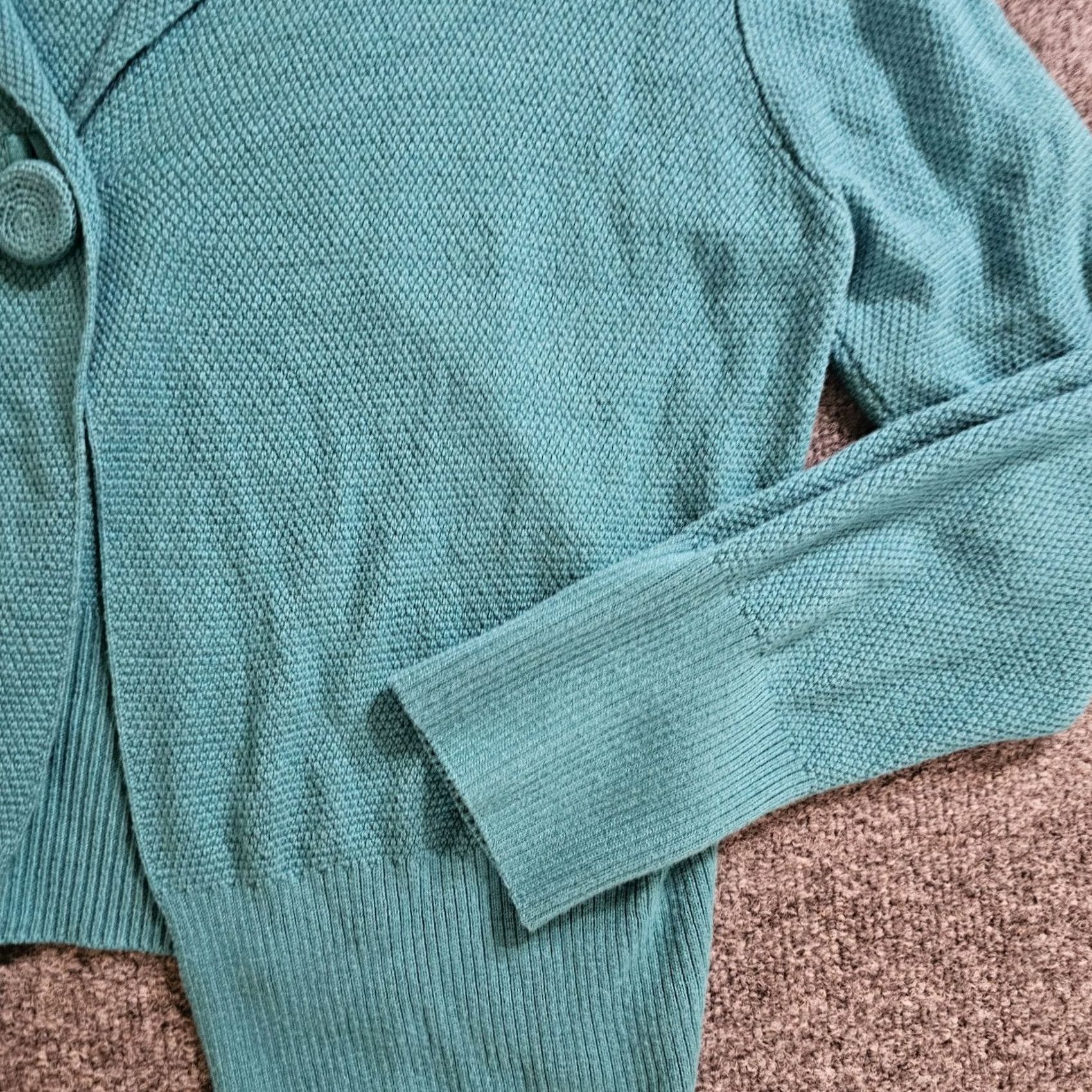 J. Jill VINTAGE J. Jill Cardigan Sweater Women M Green Wool Blend Long Sleeve Casual Size M / US 6-8 / IT 42-44 - 4 Thumbnail