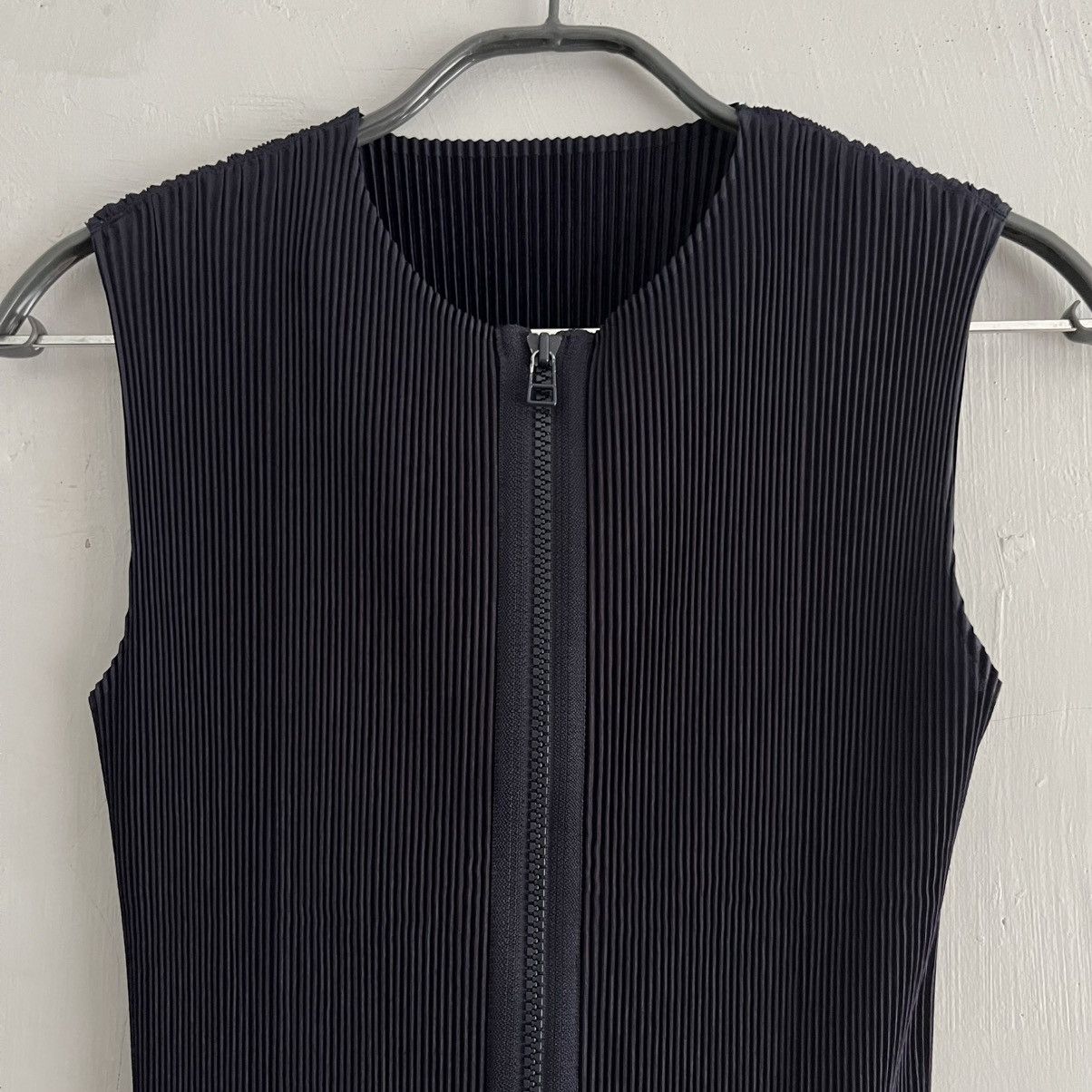 Issey Miyake FETE Issey Miyake Zip Up Vest Indigo Size M / US 6-8 / IT 42-44 - 2 Thumbnail