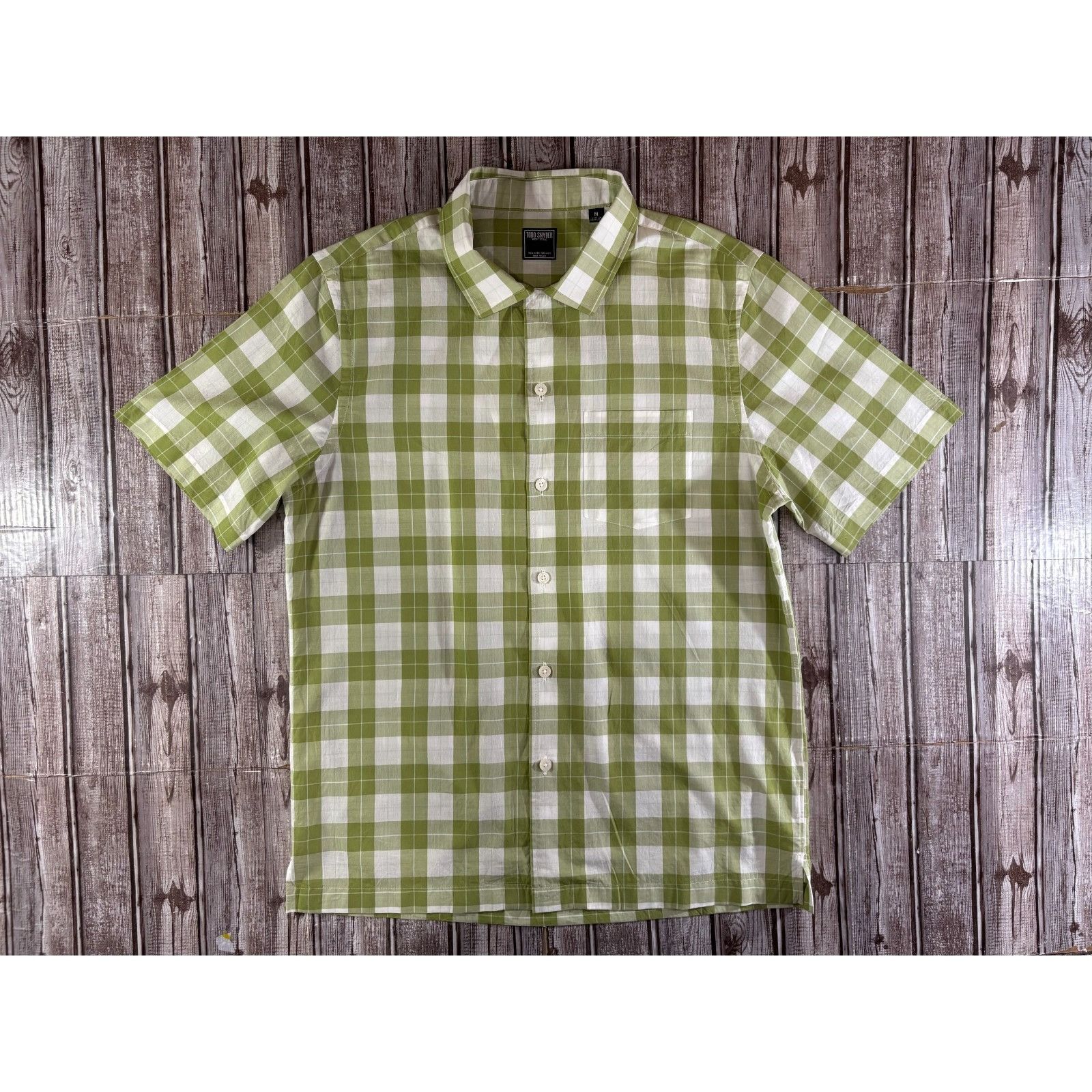 Todd Snyder Todd Snyder lightweight Plaid Shirt Size M Gren ivory NWOT Size US M / EU 48-50 / 2 - 1 Thumbnail