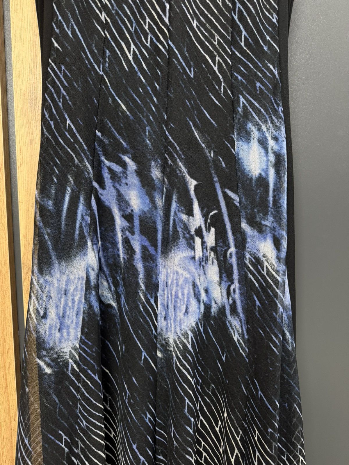 Other Picadilly Canada Mesh Midi Dress Black Blue Abstract S Size S / US 4 / IT 40 - 4 Thumbnail