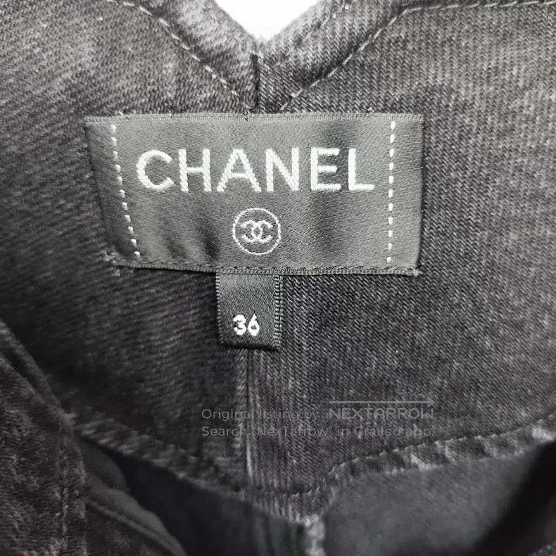 Chanel Chanel Denim stitched wide-leg trousers Size 24" / US 00 / IT 34 - 4 Thumbnail