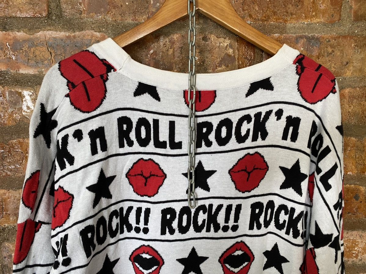 Japanese Brand Vtg Glad New Japan Intarsia Kiss, tongue ROCK!! Size M / US 6-8 / IT 42-44 - 11 Thumbnail