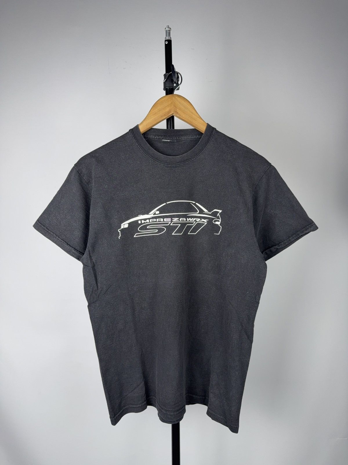 Vintage 00s Subaru Impreza WRX STI JDM Graphic Faded Racing T-Shirt Size US M / EU 48-50 / 2 - 1 Thumbnail