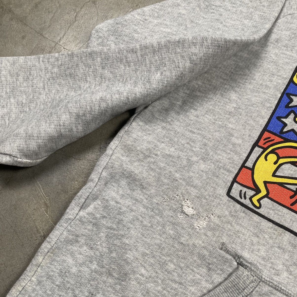 Keith Haring × Vintage y2k Keith Haring USA Flag Art Distressed Pullover Size US M / EU 48-50 / 2 - 4 Thumbnail
