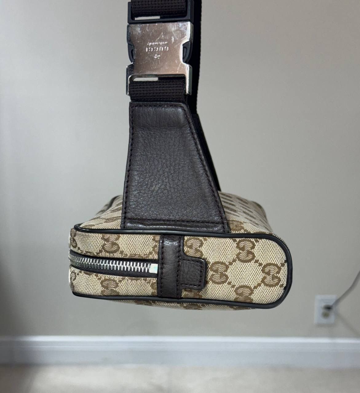 Gucci Gucci Belt Bag Fanny Pack GG Waist Brown Beige Canvas Clutch Size ONE SIZE - 3 Thumbnail