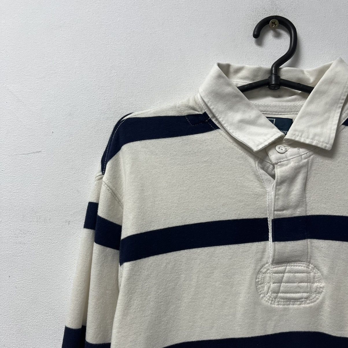 Polo Ralph Lauren Vintage Polo Ralph Lauren Rugby Long Sleeve Striped Shirt Size US XL / EU 56 / 4 - 3 Thumbnail