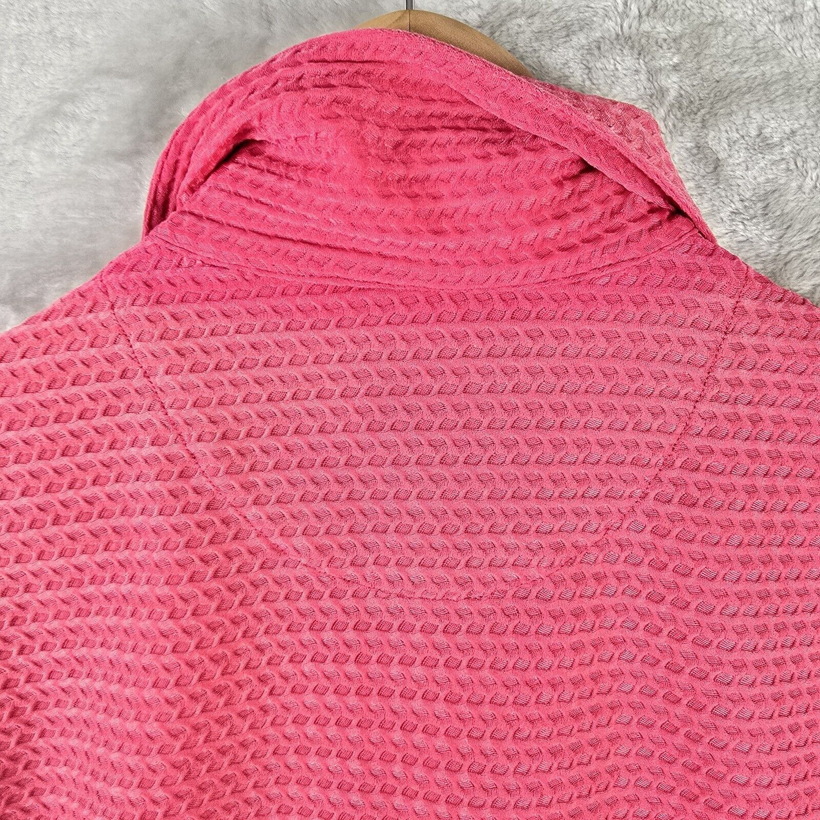 Tiger Woods Tiger Woods Textured Polo Shirt Mens Large Pink Golf Size US L / EU 52-54 / 3 - 14 Thumbnail