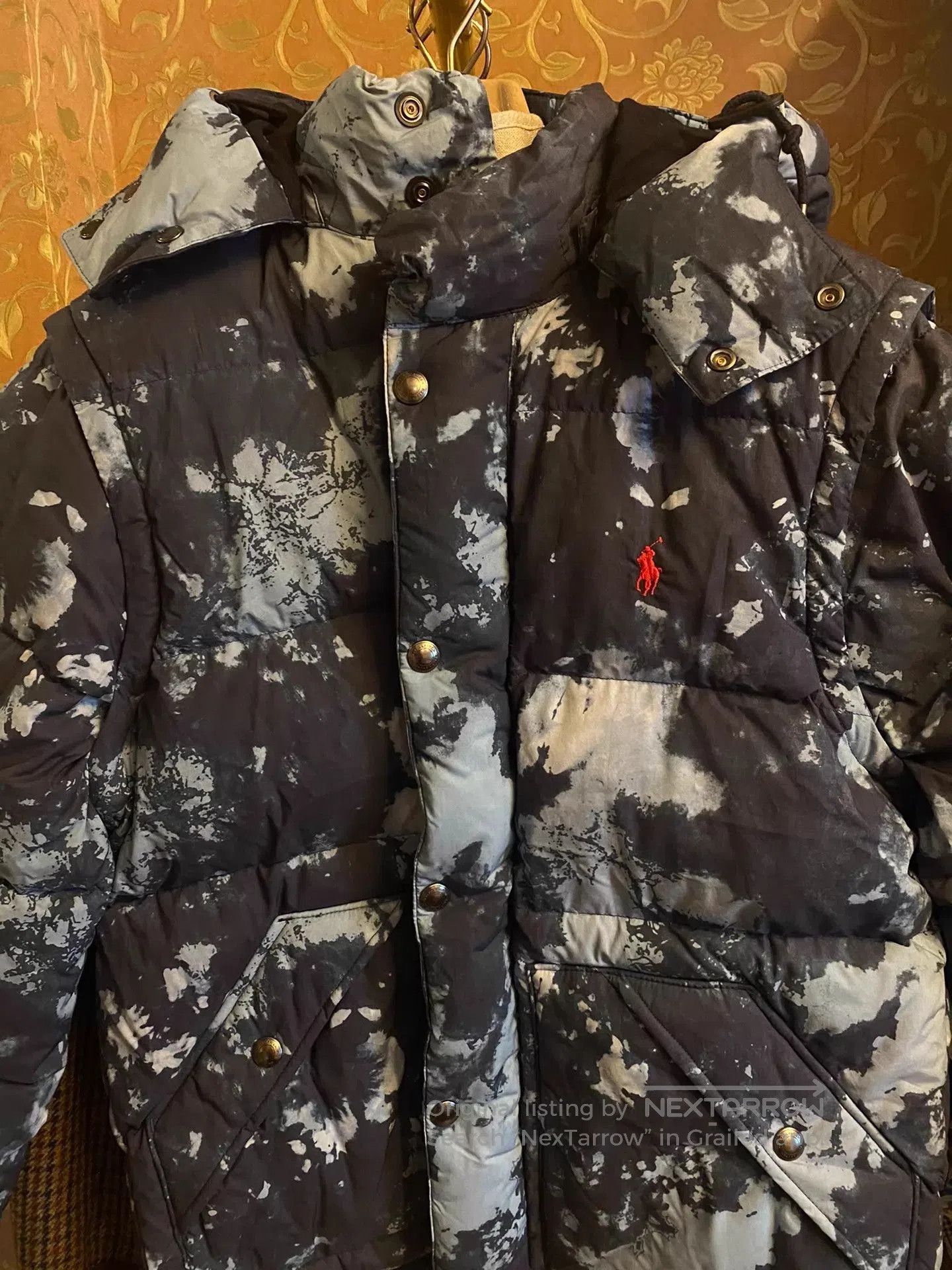RRL Ralph Lauren Multi Colored Hooded Puffer Jacket Size M. Size US M / EU 48-50 / 2 - 2 Thumbnail