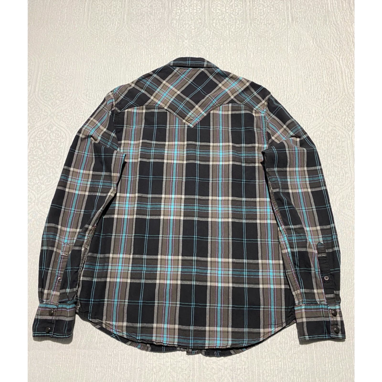 Vintage Arizona Shirt Mens M Plaid Pearl Snap Casual Western Cowboy Size US M / EU 48-50 / 2 - 3 Thumbnail