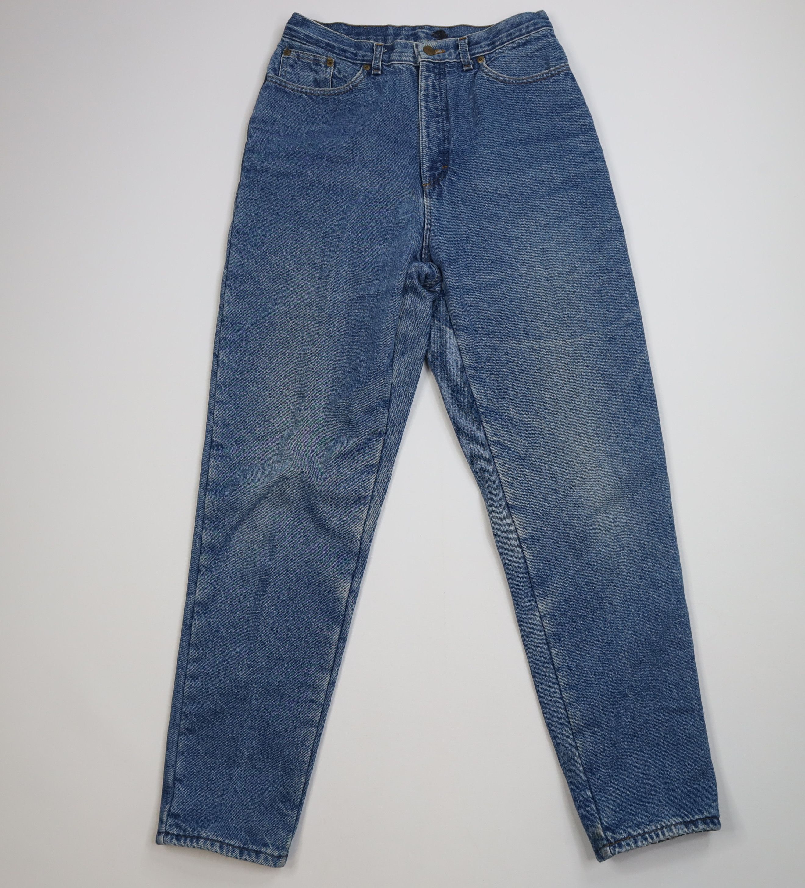 L.L. Bean Vintage 90s LL Bean Fleece Lined Tapered Leg Denim Jeans USA Size US 30 / EU 46 - 2 Thumbnail