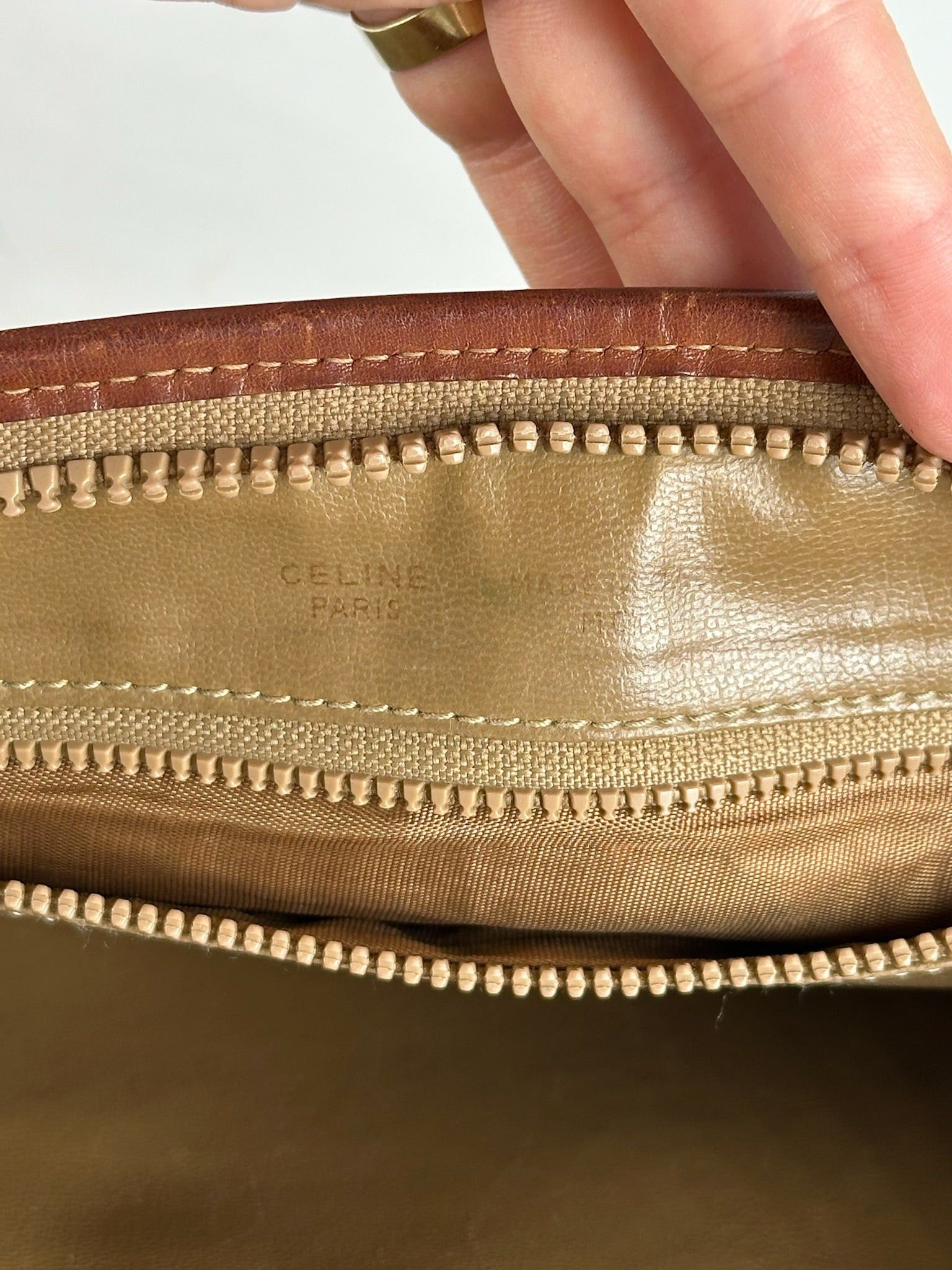 Celine Vintage Paris leather clutch beige Size ONE SIZE - 1 Thumbnail