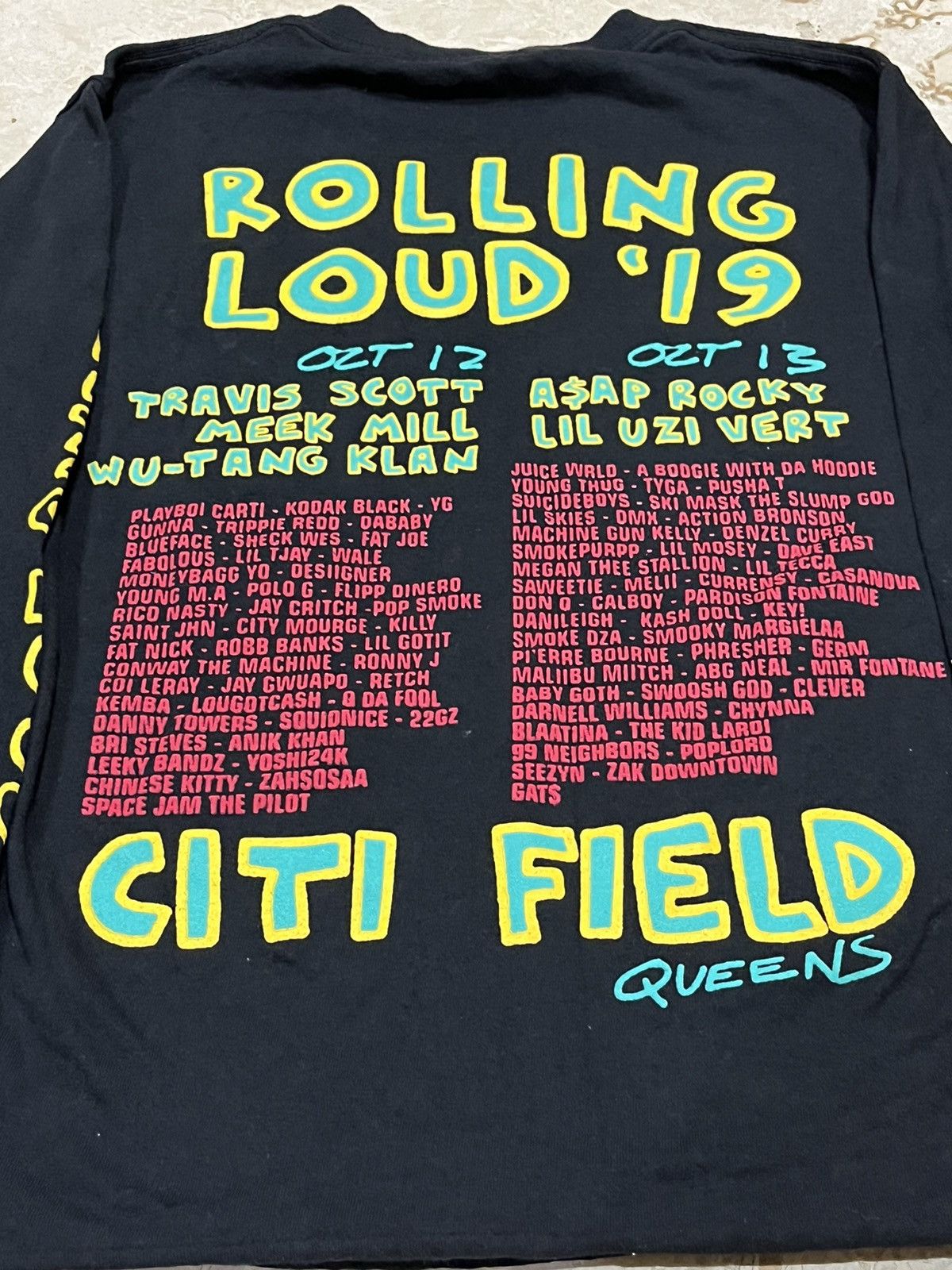 Band Tees Rolling Loud NYC 2019 Cropped Long Sleeve Tee Size US S / EU 44-46 / 1 - 3 Thumbnail