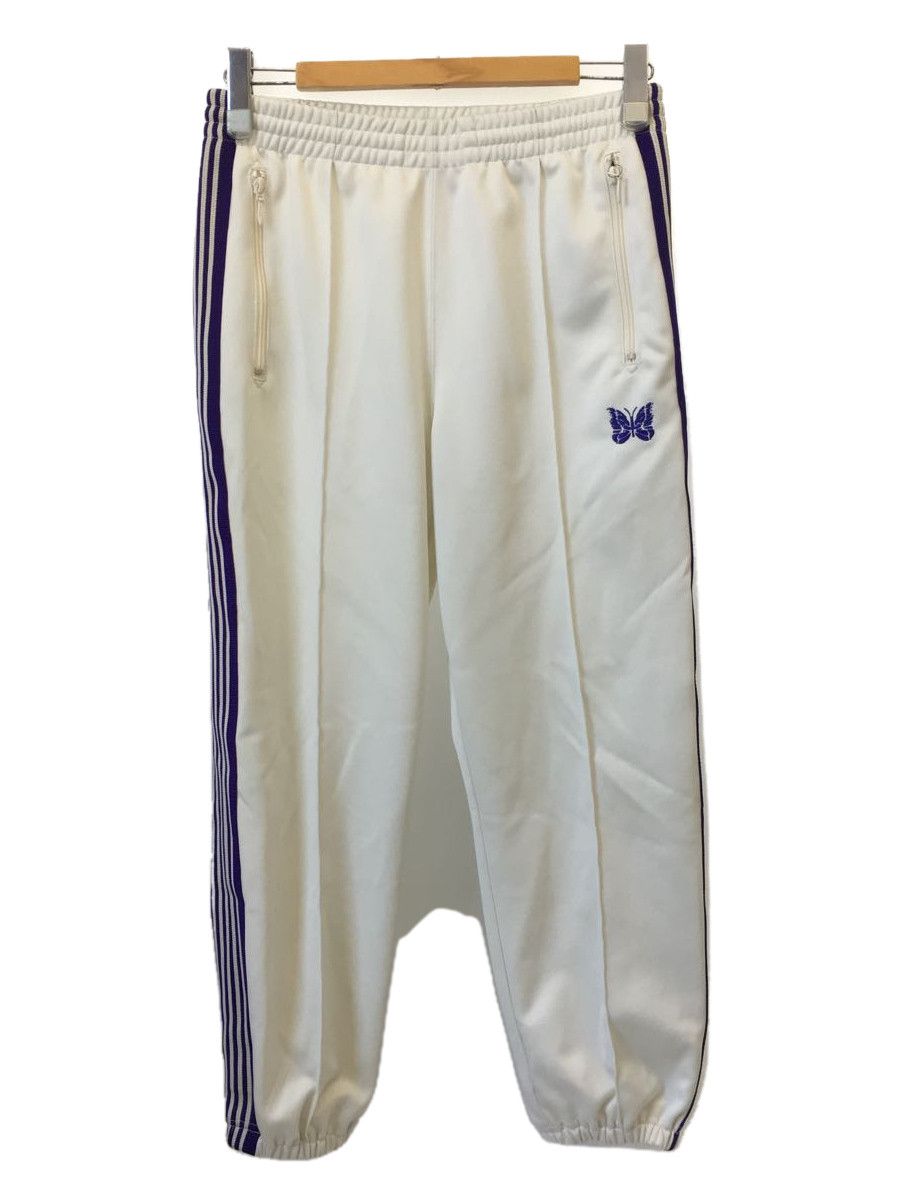 image of Needles Jogger Bottom Polyester Plain Zipped Track Pant White, Men's (Size 28)