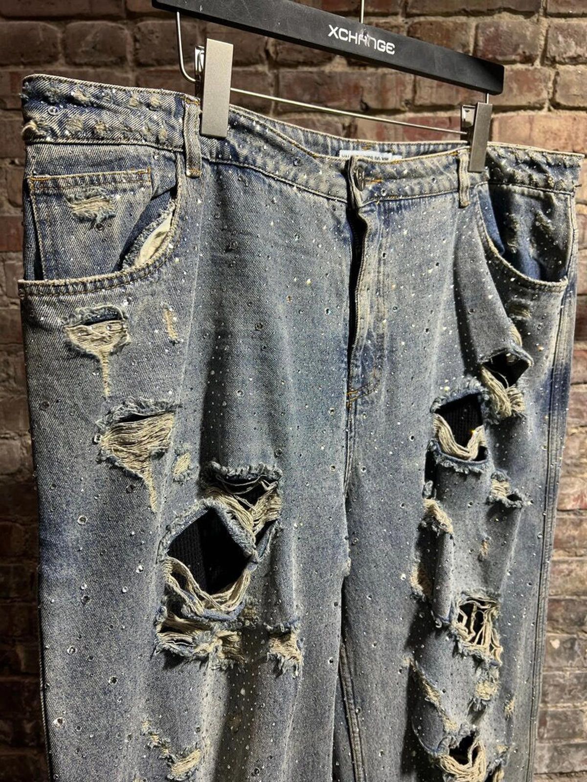 Other Vale State Rhinestone Thermal Lined Blue Jeans Sz. 38 Size US 38 / EU 54 - 3 Thumbnail