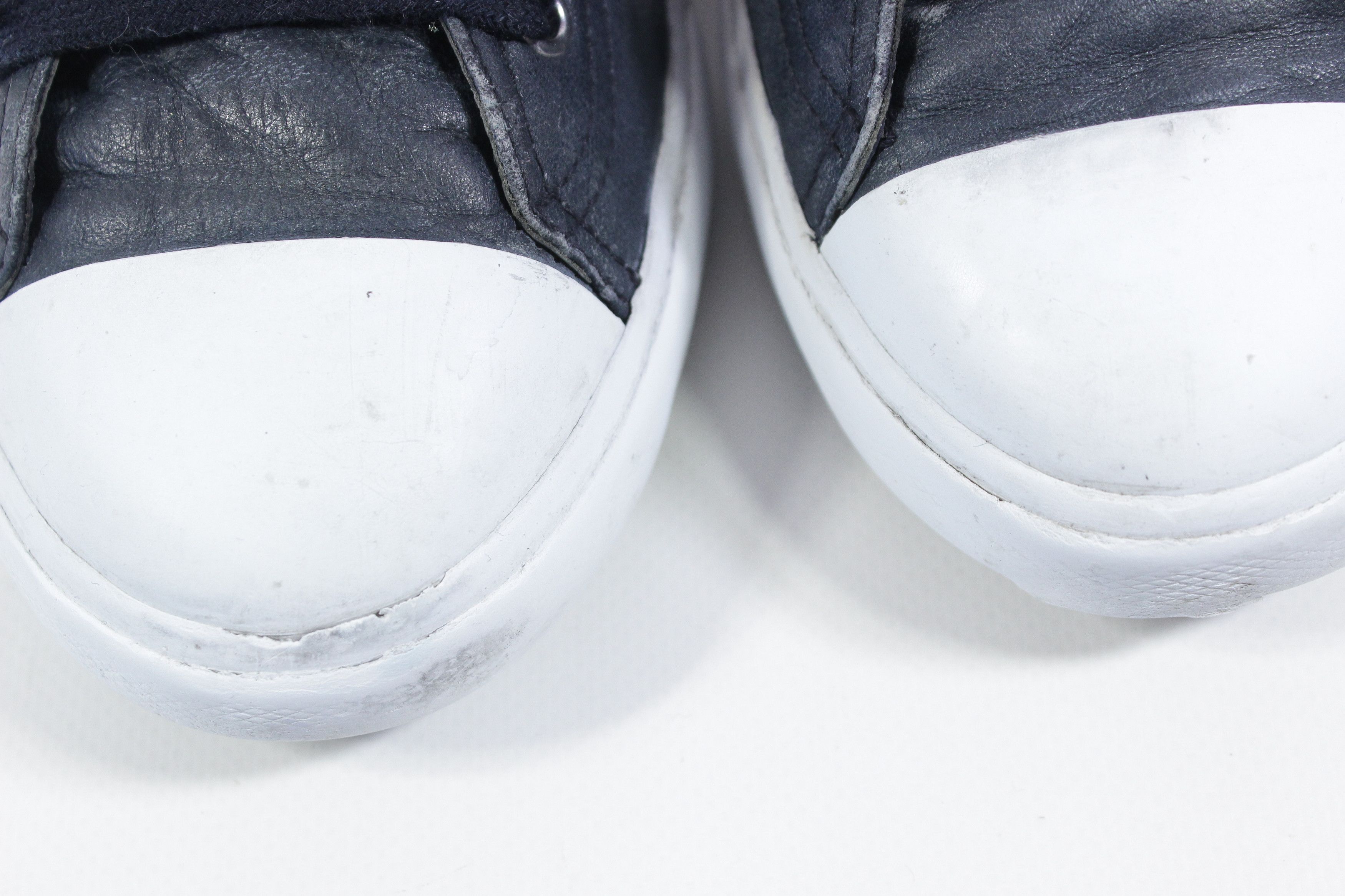 Prada Sport Leather Distressed Low Sneakers Size US 7.5 / EU 40-41 - 4 Thumbnail