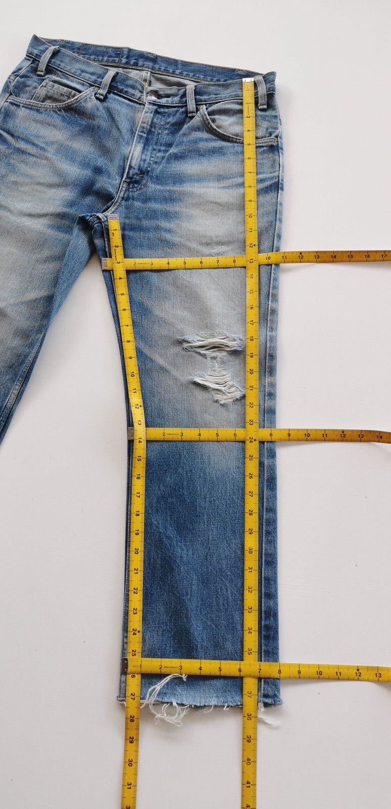 Levi's Vintage Levis 519 Orange Tab Crop Leg Denim Jeans Size US 33 - 9 Thumbnail