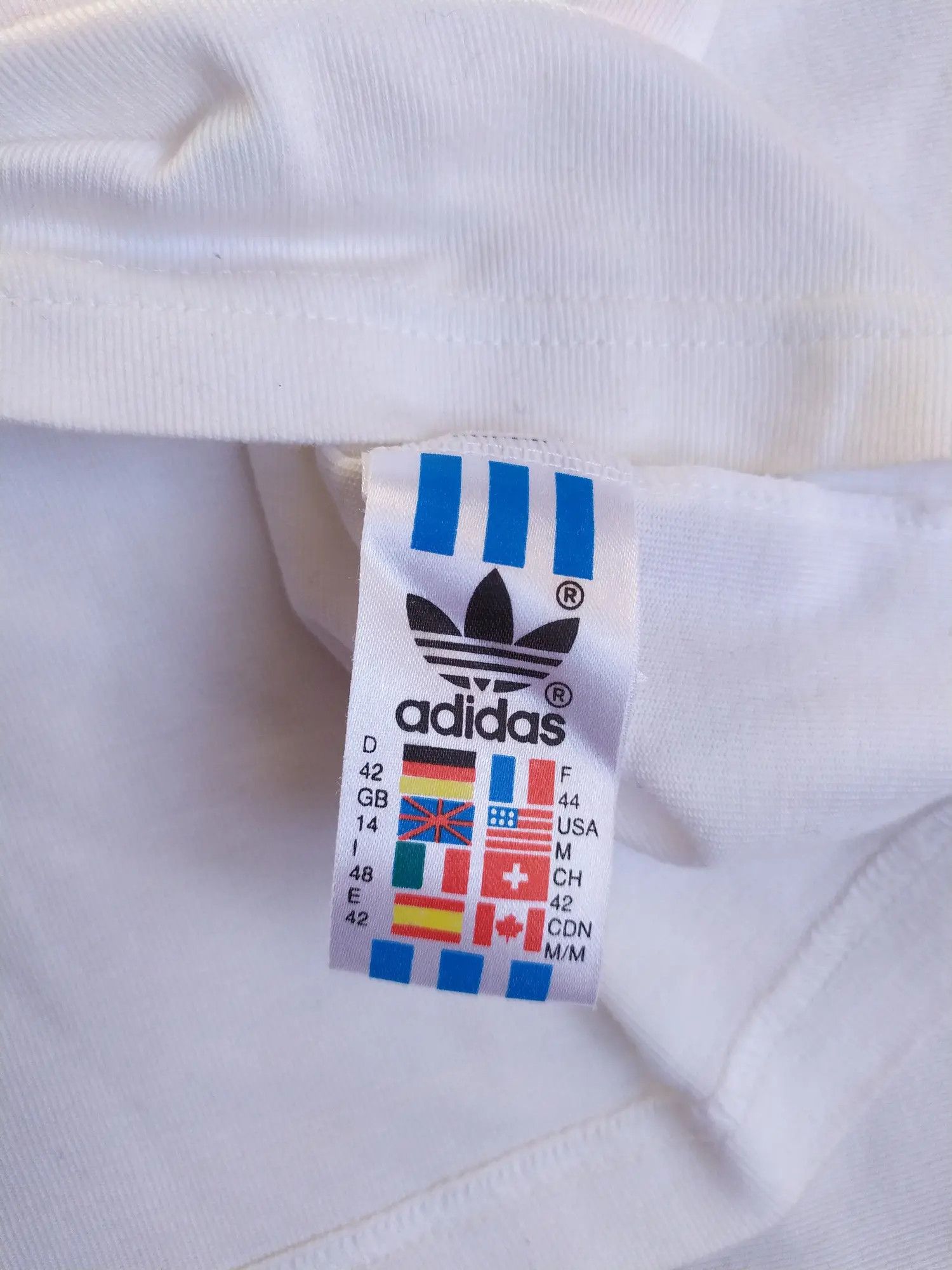 Adidas × Vintage Adidas vintage flower sleeves t-shirt Size US L / EU 52-54 / 3 - 7 Thumbnail