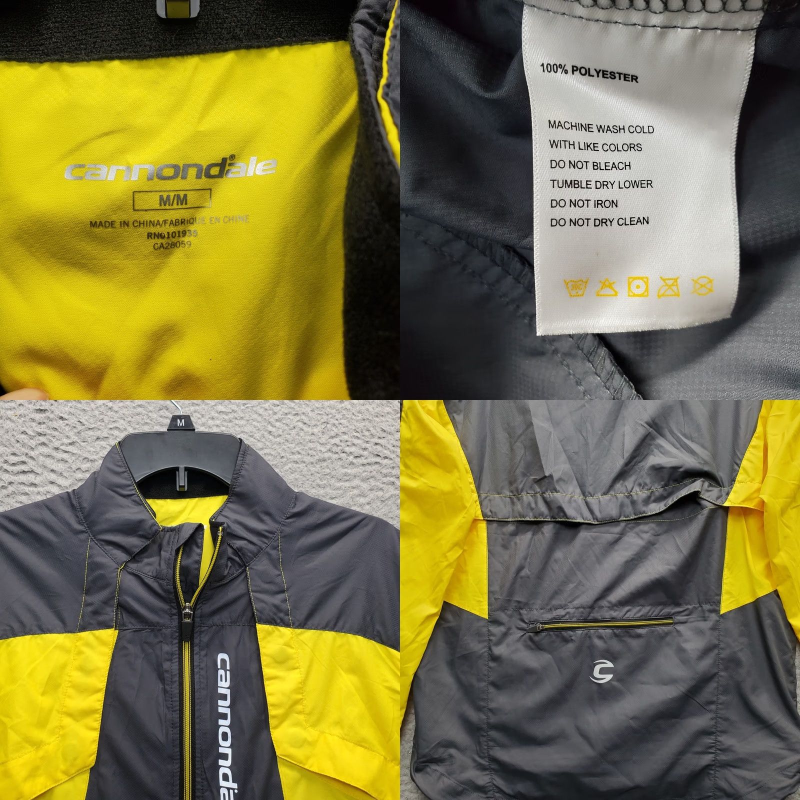 Vintage Cannondale Windbreaker Jacket Mens M Multi Vented Full Zip Cycling EUC Size US M / EU 48-50 / 2 - 8 Thumbnail
