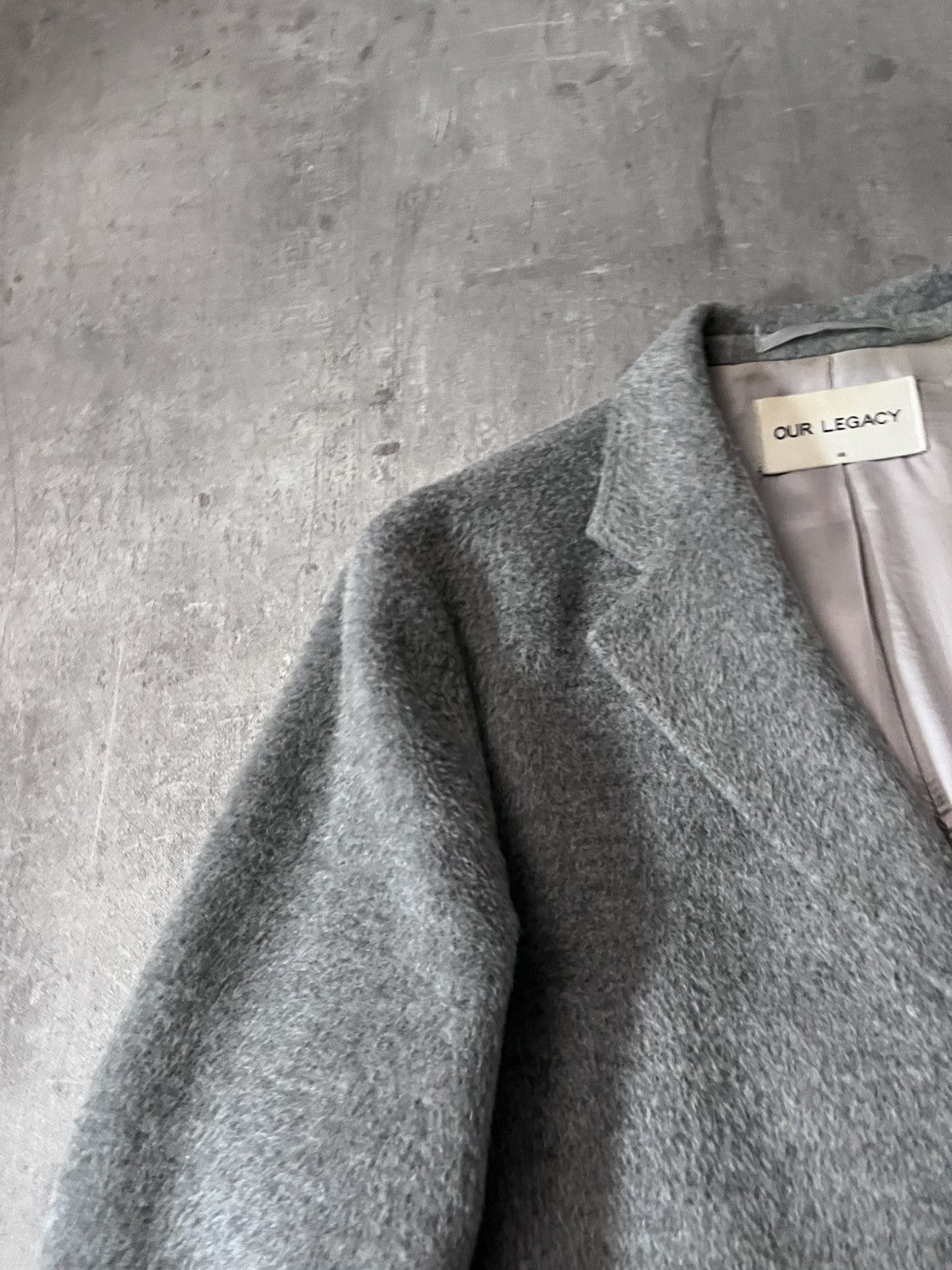 Our Legacy Our Legacy Cilium Wool Classic coat grey wool mohair Size US M / EU 48-50 / 2 - 6 Thumbnail