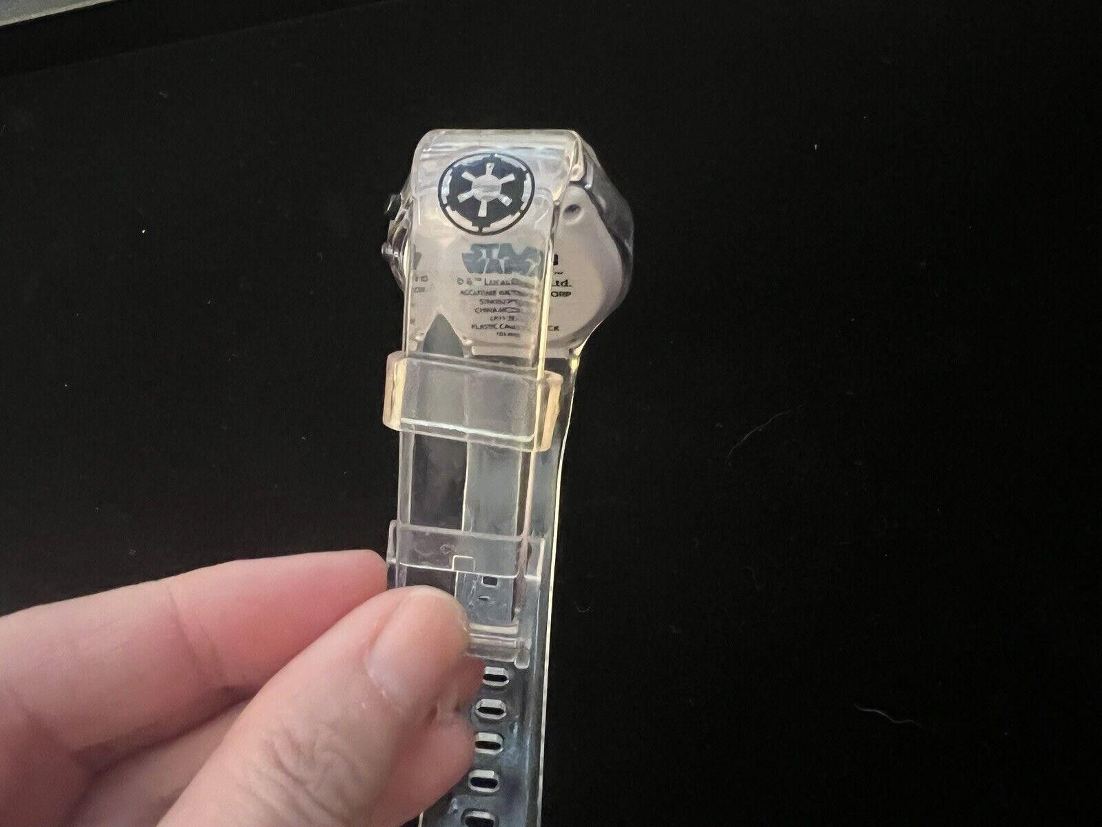 Designer Star Wars Stormtrooper Watch Lights Up Blue New Battery Size ONE SIZE - 4 Thumbnail