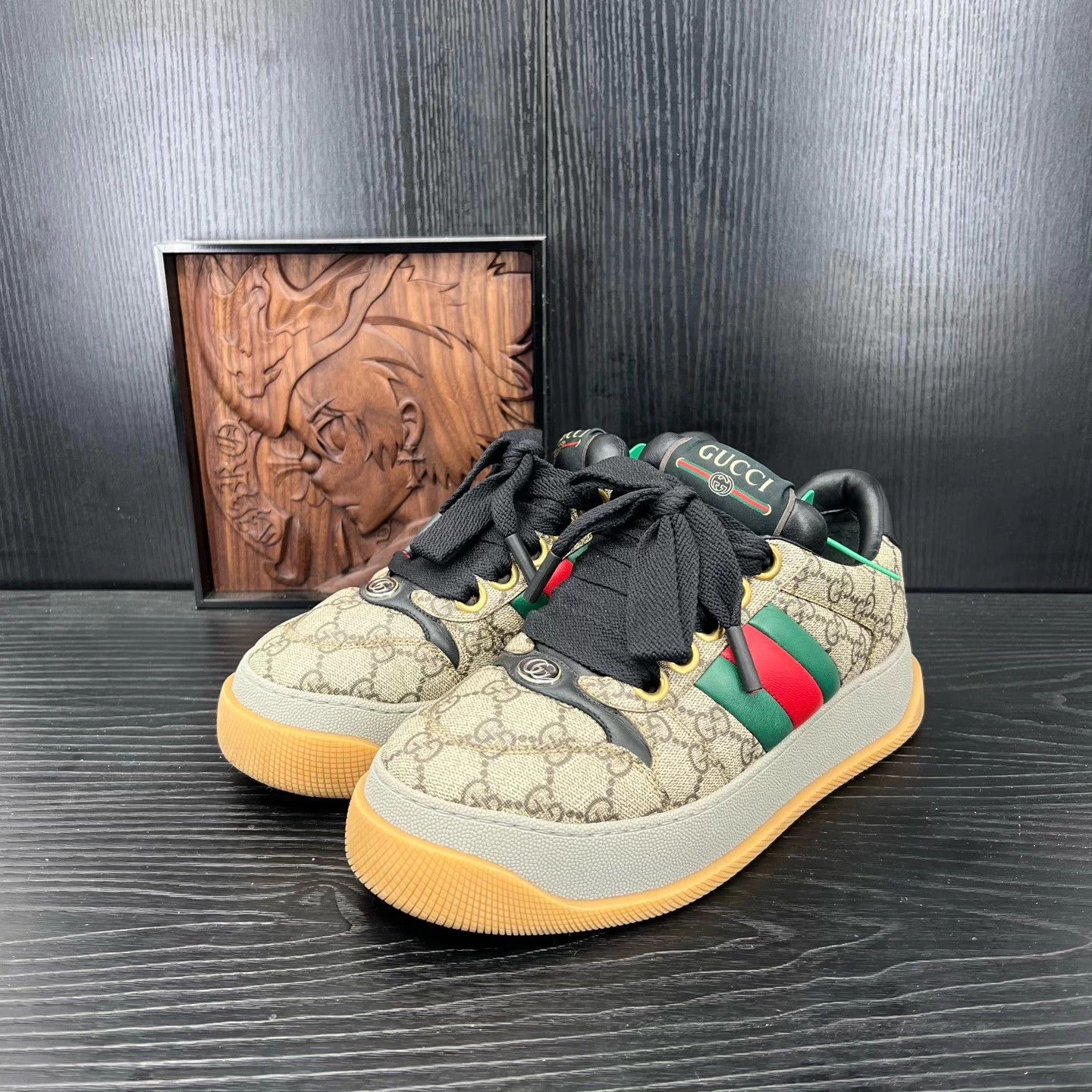 Gucci Gucci brown all over Clefairy shoes US6 EU40 mint box Size US 6 / IT 36 - 1 Thumbnail